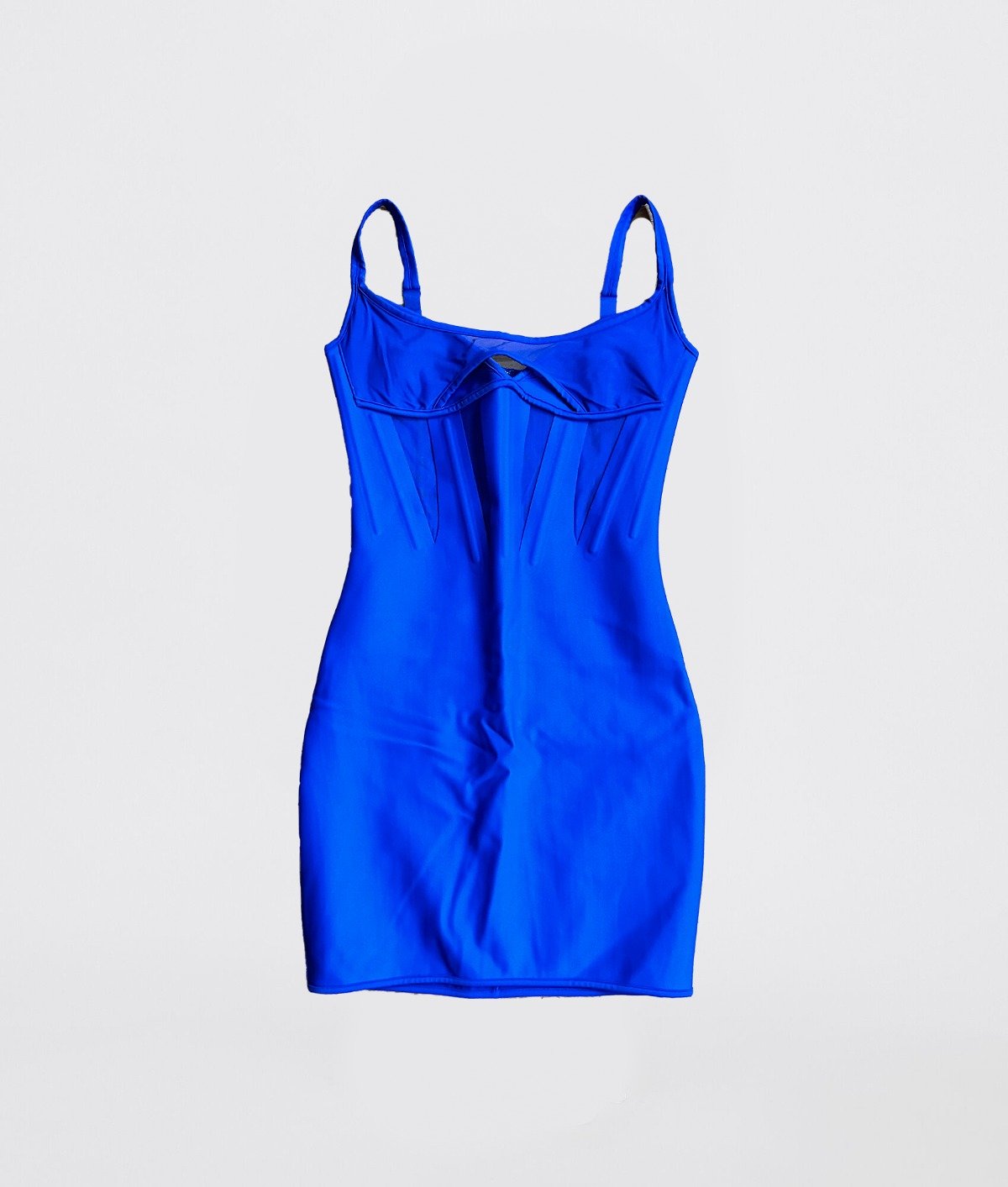MUGLER X H&M MINI DRESS BLUE