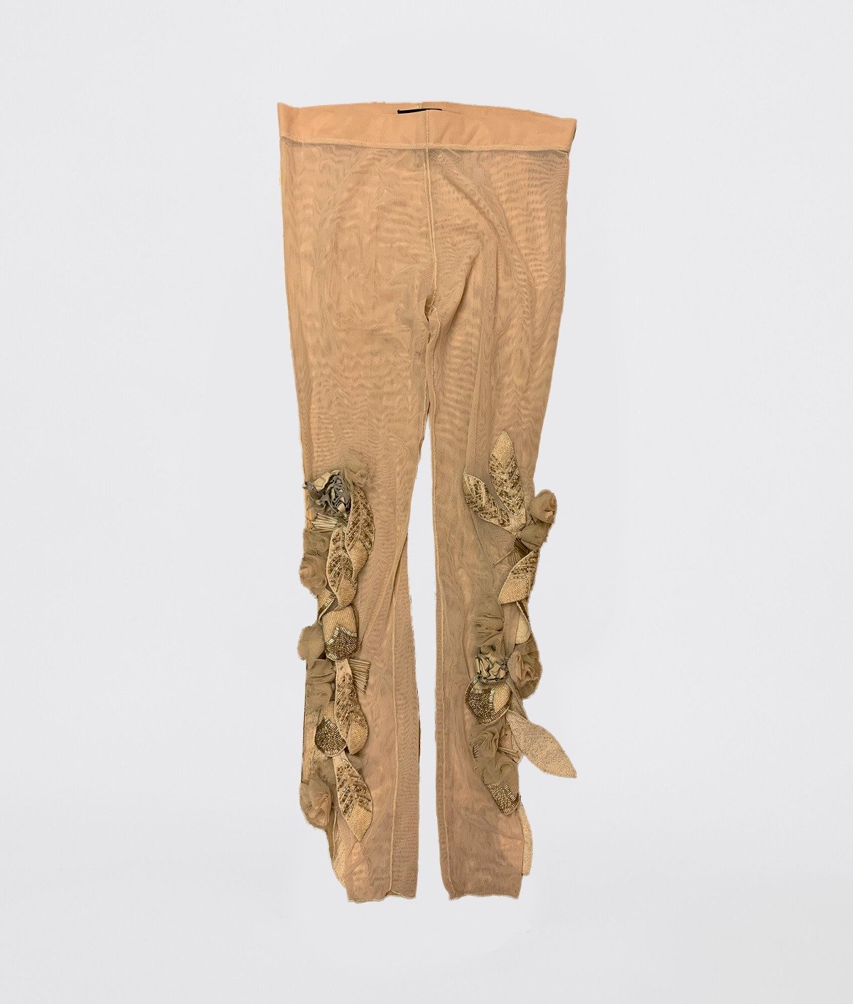 AUGUSTIN TEBOUL TRANSPARENT PANTS NUDE