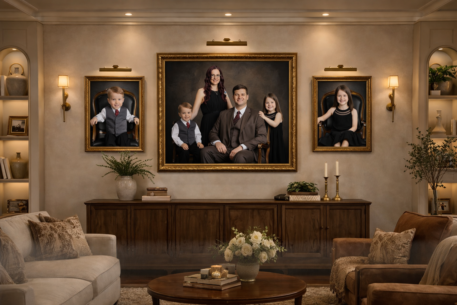 How to decorate your home with canvas and portraits | Bella Luce Fine Art Portraits