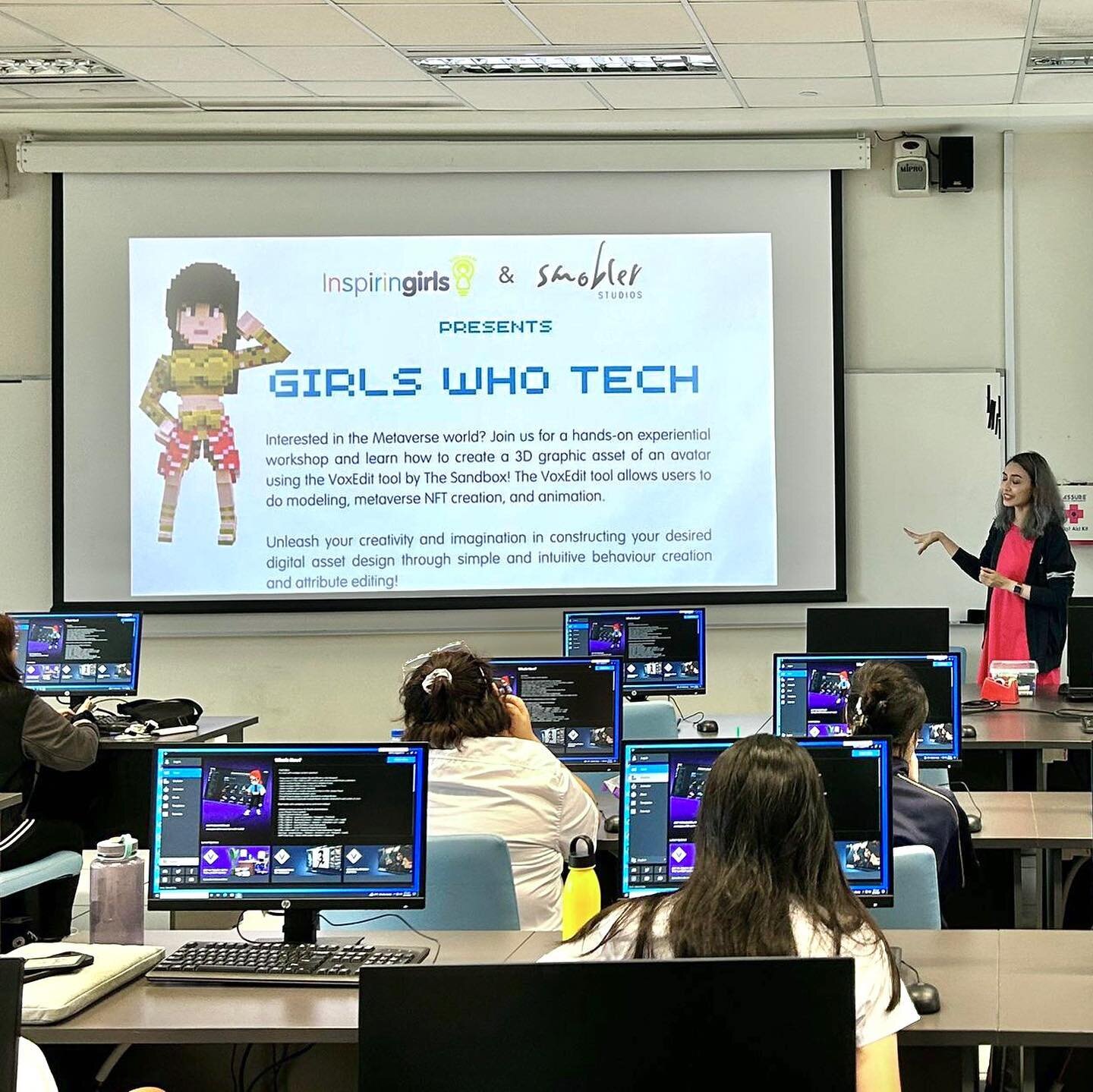 On International Day of Happiness, Inspiring Girls Singapore and Smobler Studios rolled out a Voxel Art Workshop to a group of ITE girls - this is the first ever voxel workshop to be conducted in schools in Singapore! 😮

Through this experiential wo