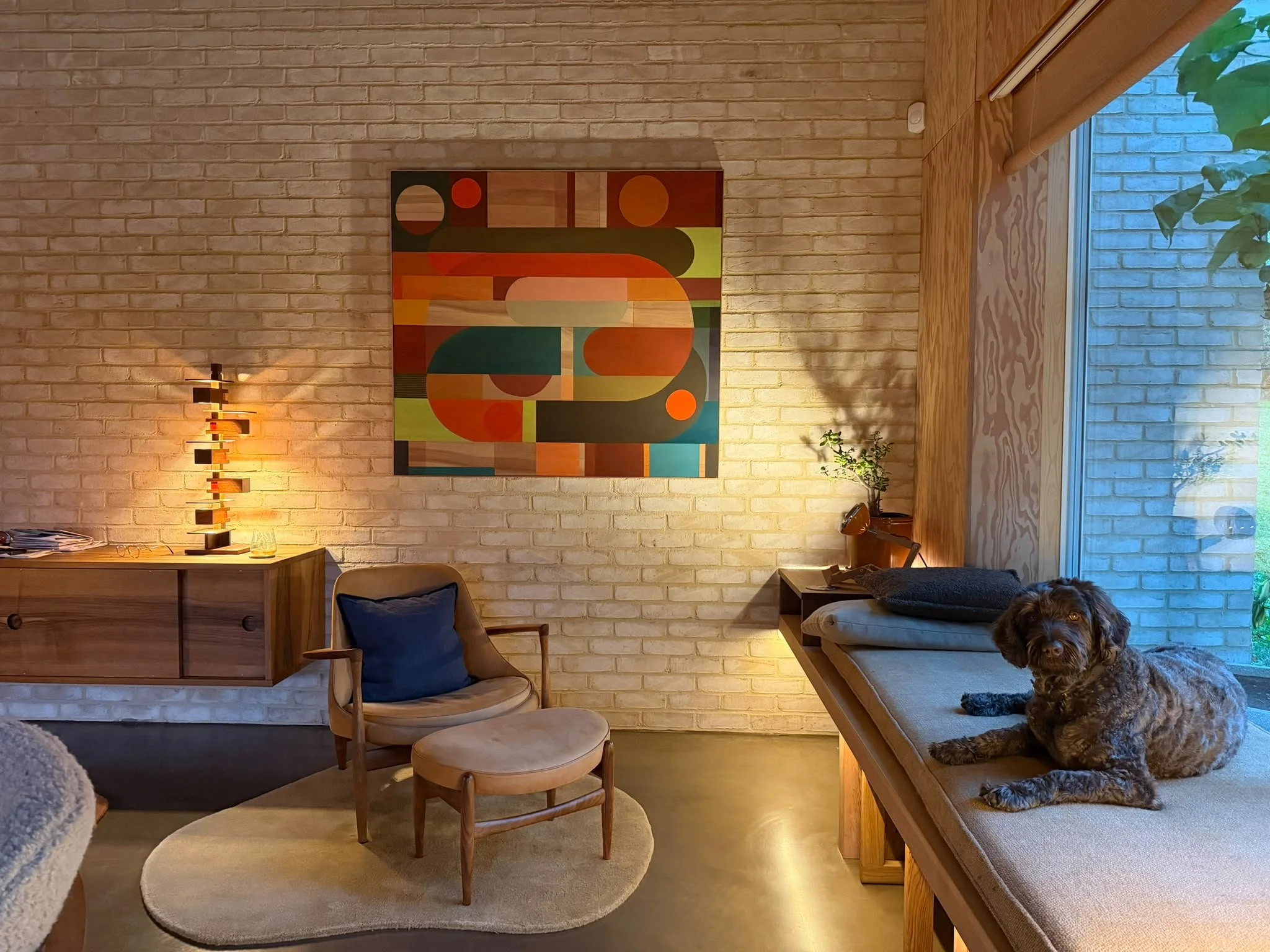 This piece was made for a very special modern home in Cambridgeshire. Get in touch if you are interested in commissioning something special for your home.