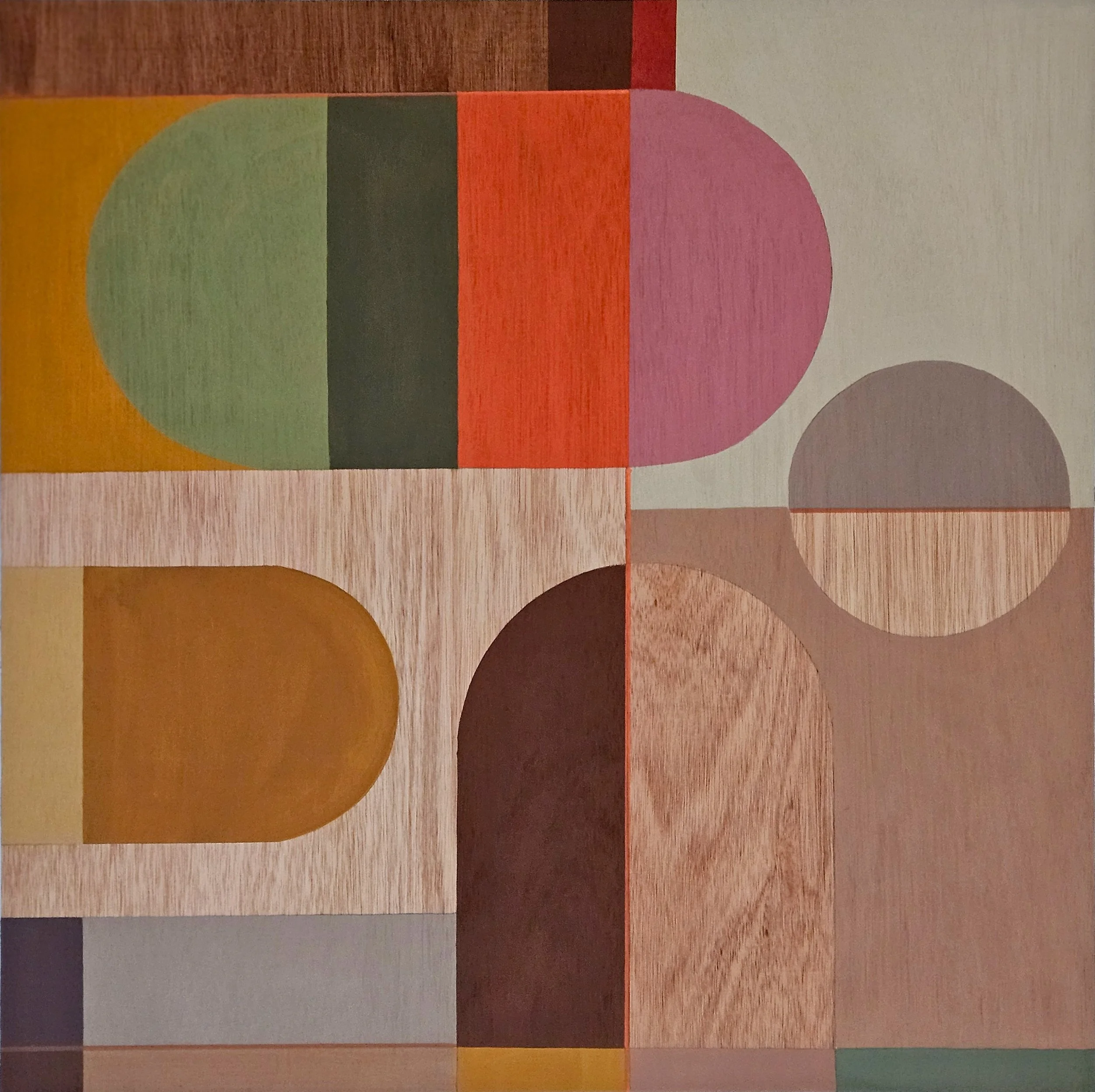 VALENCIA II, 2026
Pigment & polymers on wood panel in bespoke cherry frame. 62x62cm. Contact me direct for further details