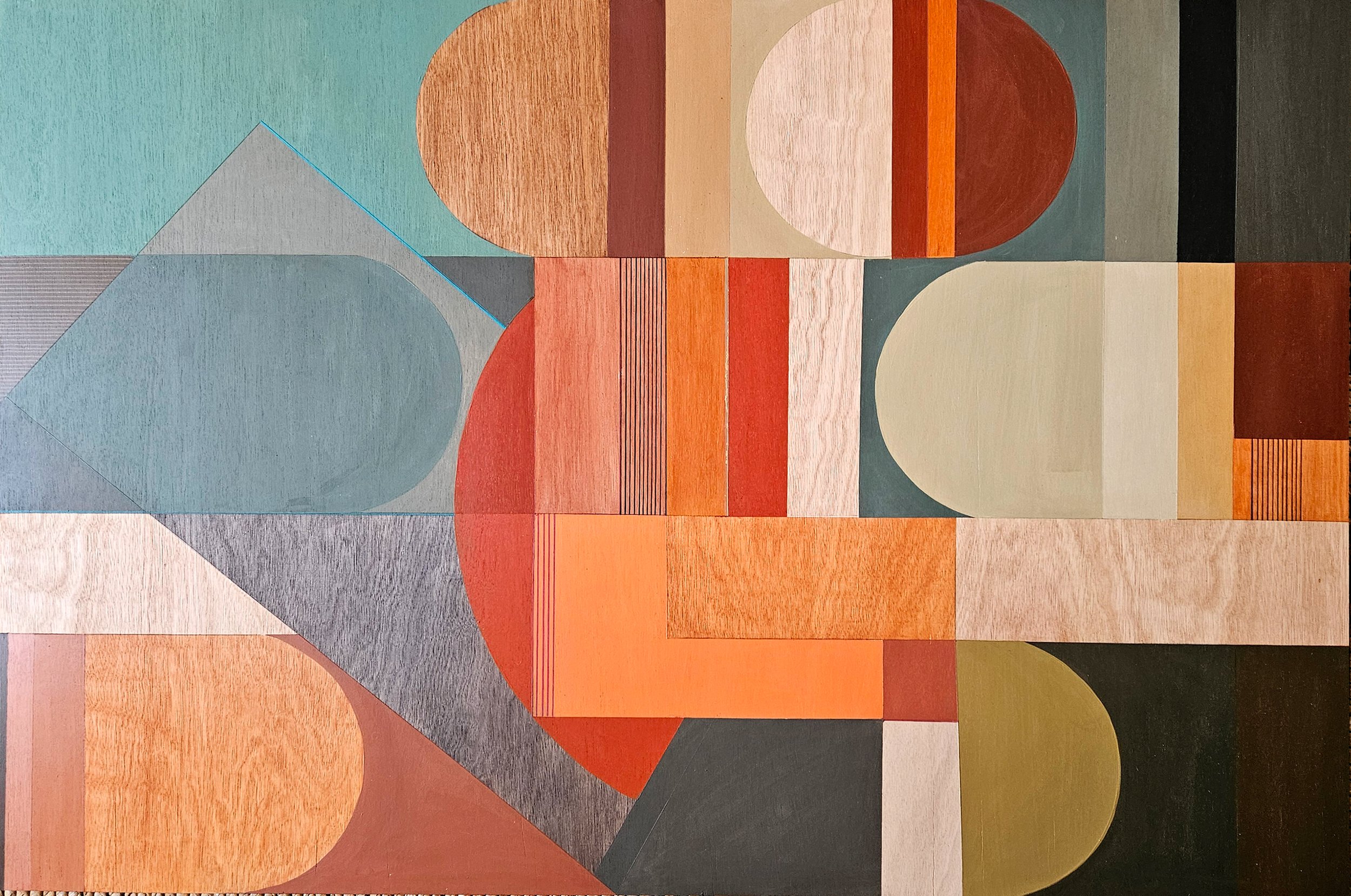 SOLAR ECLIPSE 122 x 82cm. Dry pigment & polymers on wood panel. Cherry frame. £3,700