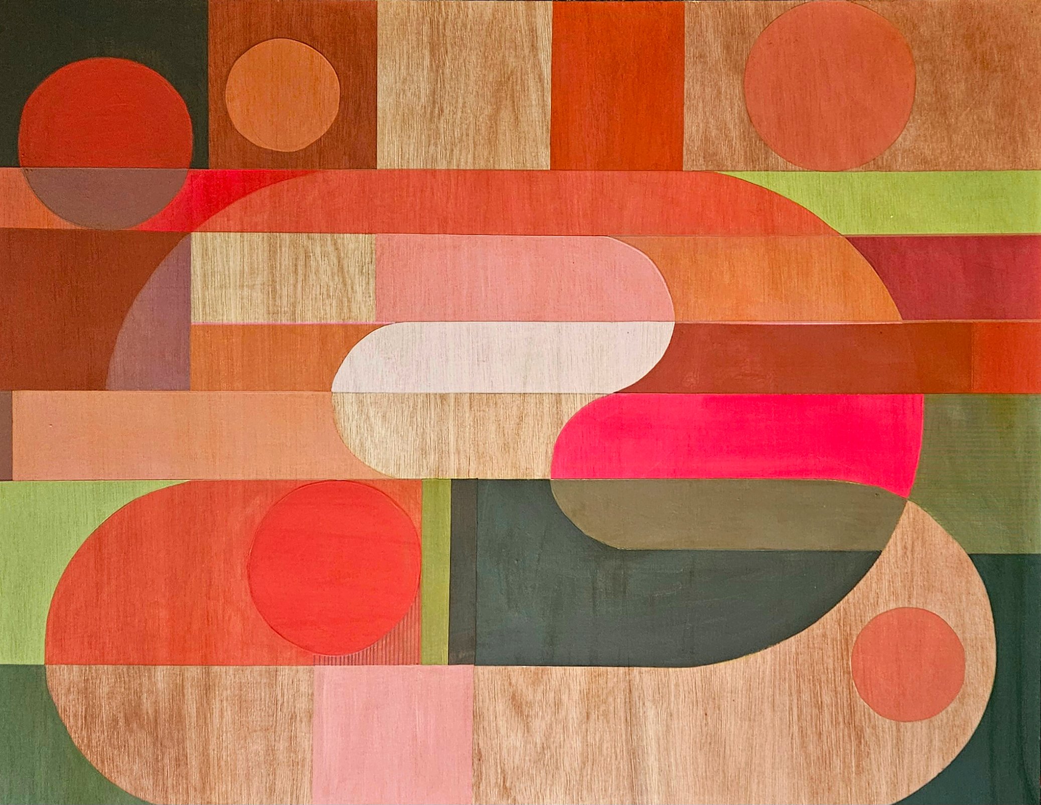 YOU CAN'T STOP SUMMER, 2026  will be exhibiting ats part of the Britten Pears  Summer Contemporary art exhibition at Snape Maltings, Suffolk from July 26 - Aug 30.

Pigment & polymers on wood panel in cherry frame, 102 x 82 cm 