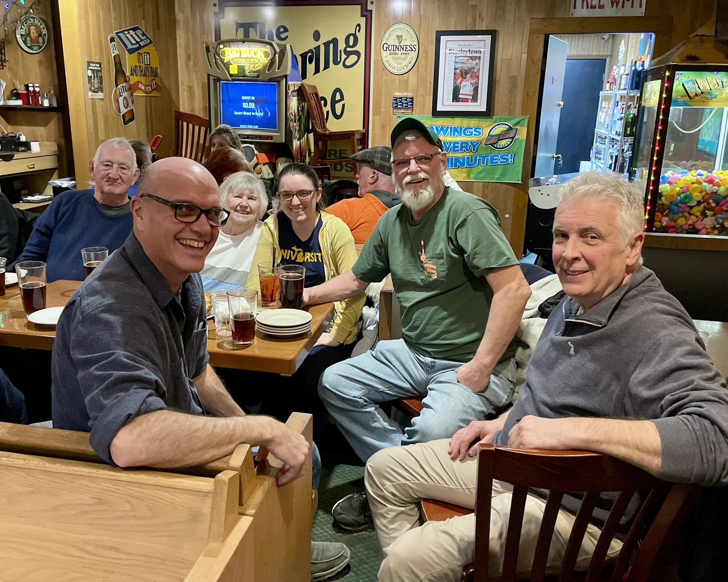 THE GANG AT THE GATHERING PLACE