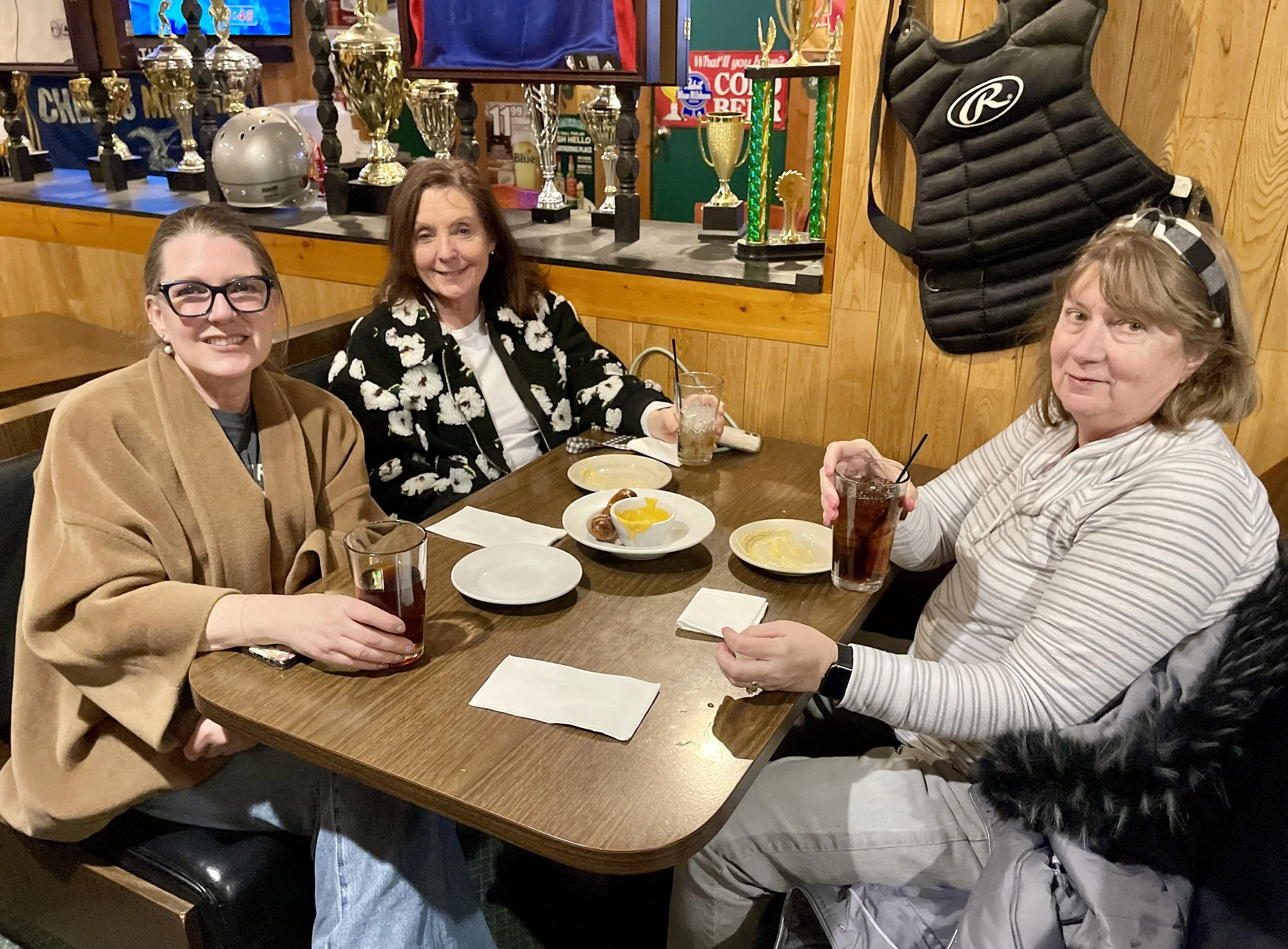 RELAXING WITH FRIENDS AT THE GATHERING PLACE