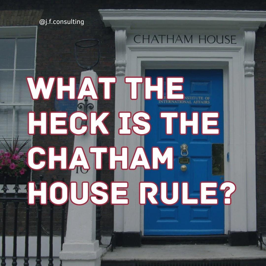 Coming from a colonial place, the Chatham House Rule can have a powerful impact on our ability to build understanding and restore connection. In basic  terms, it creates space for ideas to be shared without being ascribed to the speaker, enabling peo