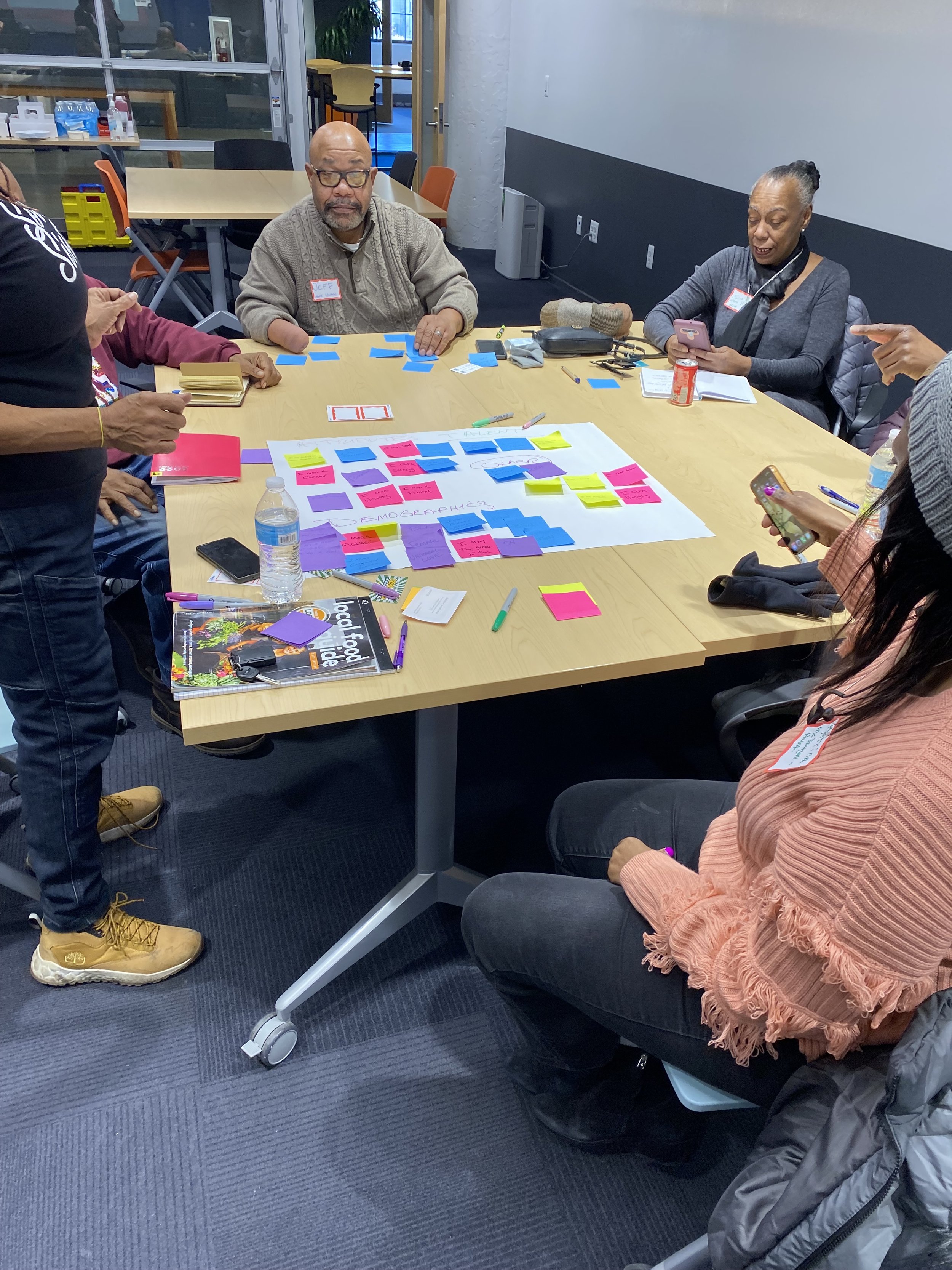 Working with amazing folks from McDougall-Hunt, Bailey Park and Hope Village to develop a framework to build Neighborhood Action Tables.