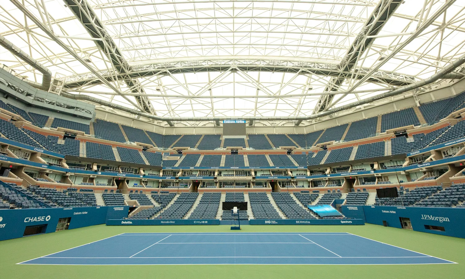 US Open's iconic colors — Laykold - Official Surface of the US Open.