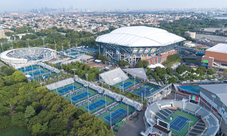 US Open's iconic colors — Laykold - Official Surface of the US Open.