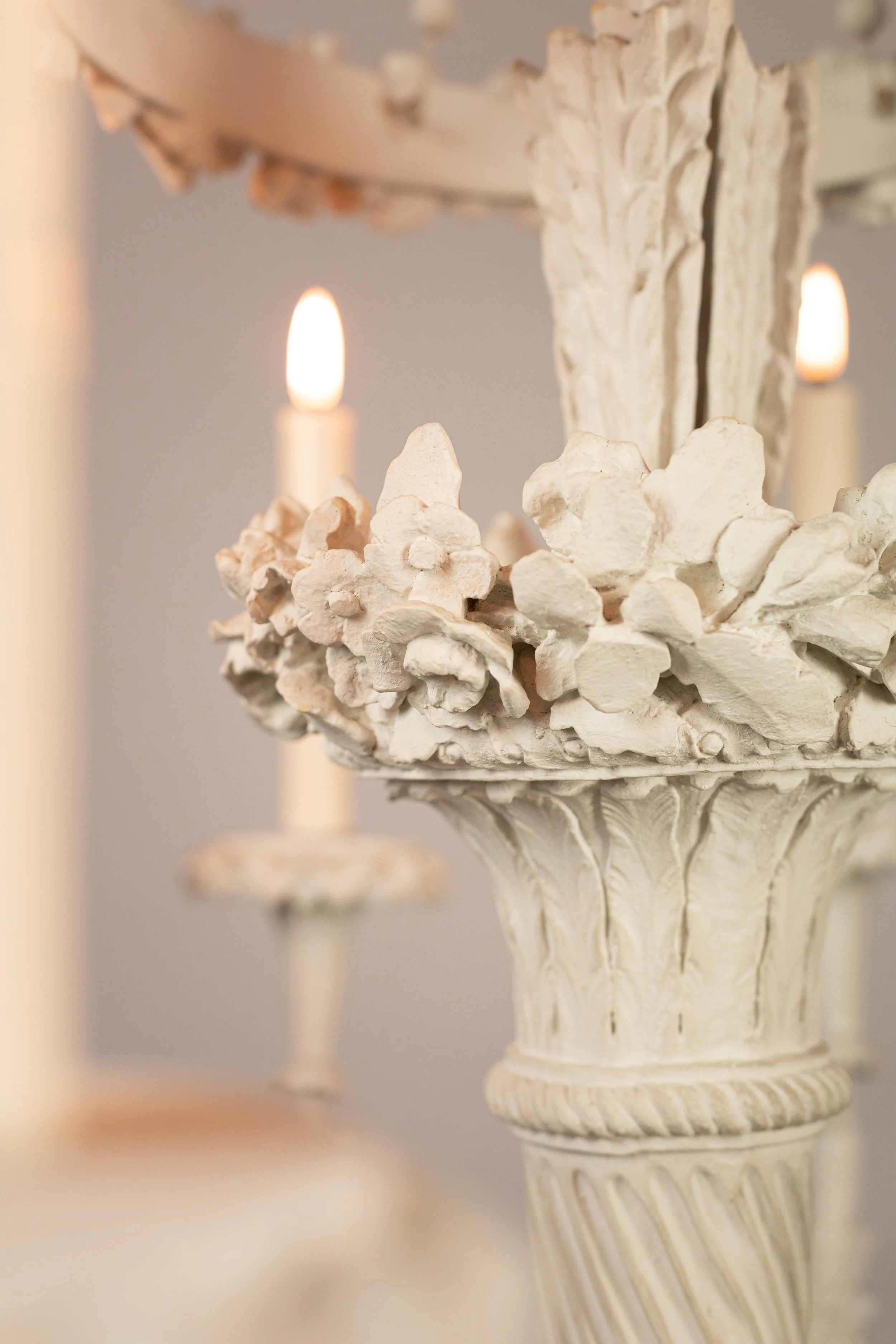 Rare Louis XVI Chandelier in stucco style .jpg