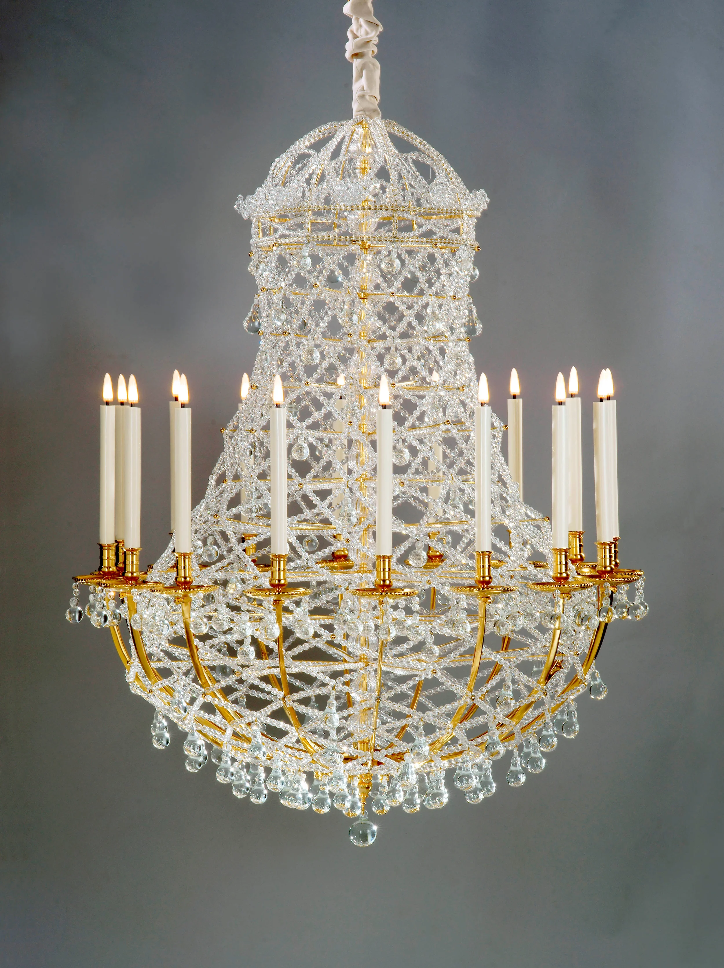 MATHIEU LUSTRERIE | Important Lace Chandelier