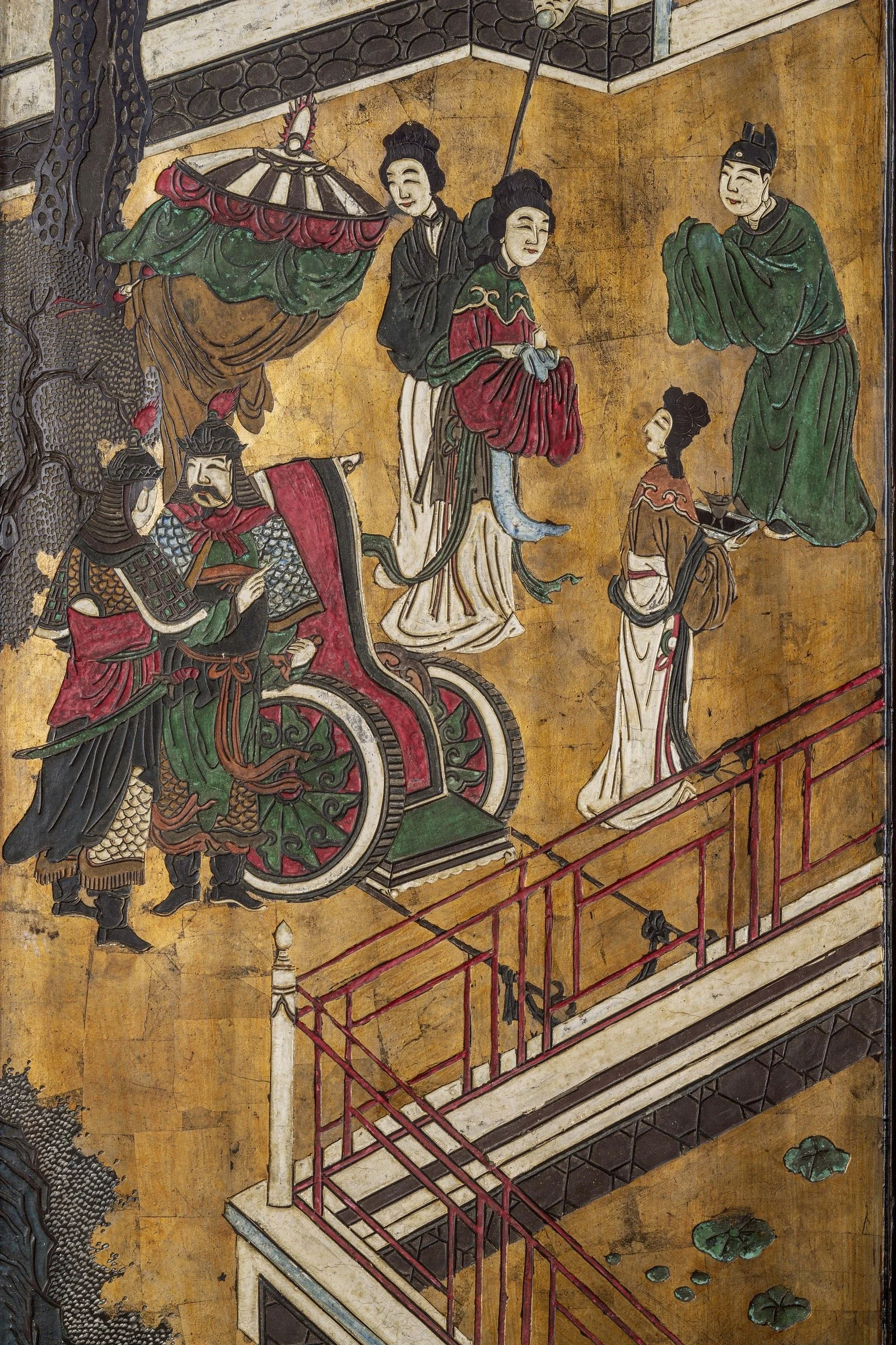 China, Qing Dynasty, Exceptional Twelve-Panel Coromandel Screen 7.jpg