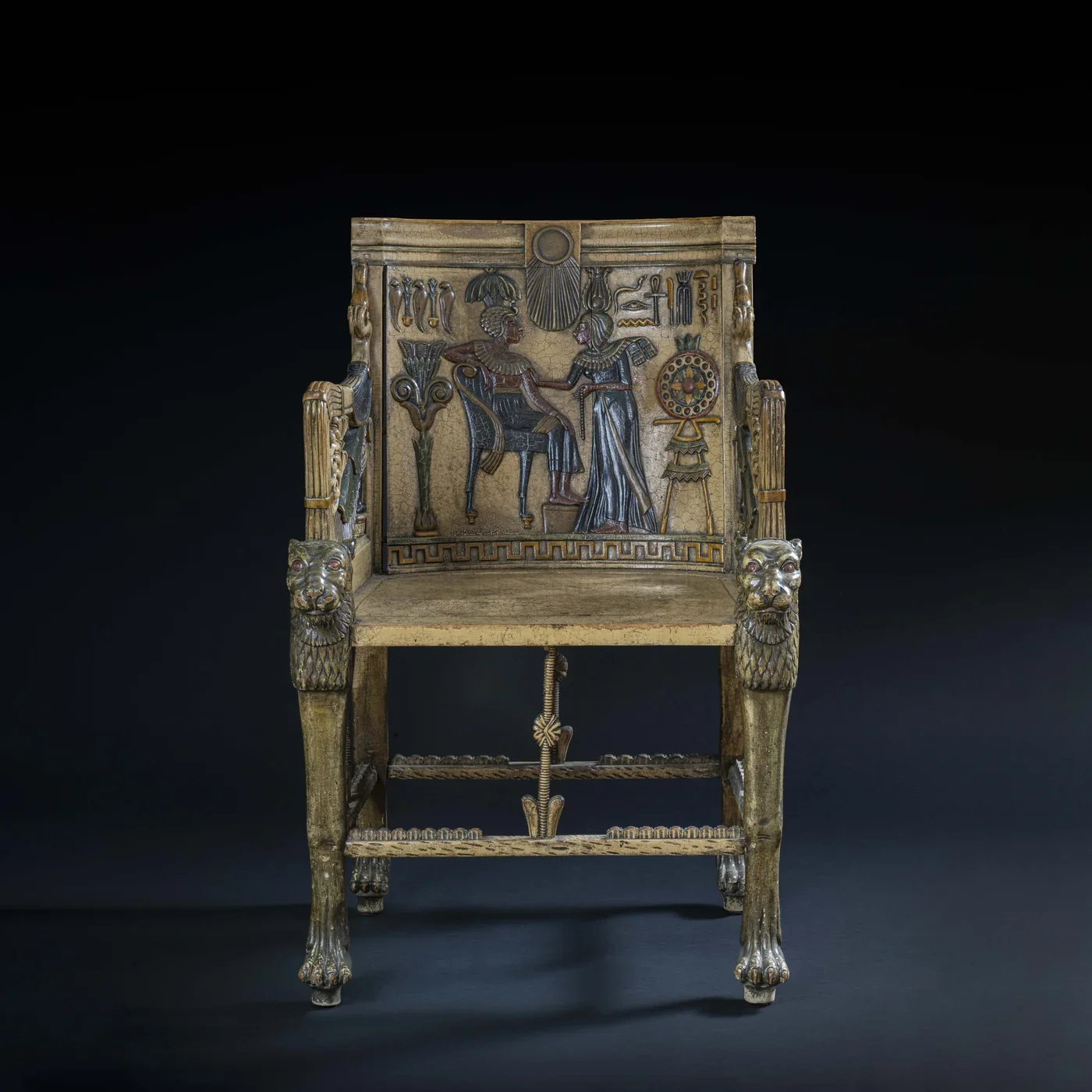 Italian, Pair of "Tutankhamun Throne" Armchairs 2.webp