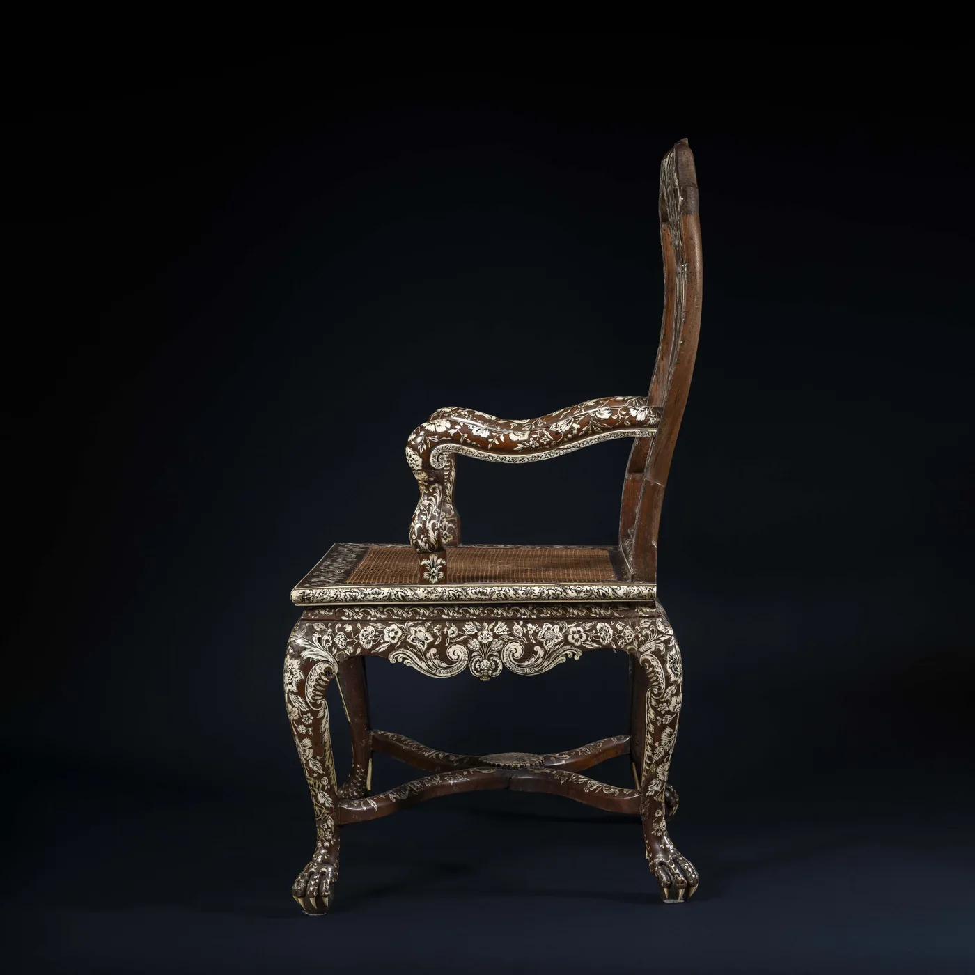 Anglo-Indian, Vizagapatam, Spectacular and Rare Armchair 3.webp