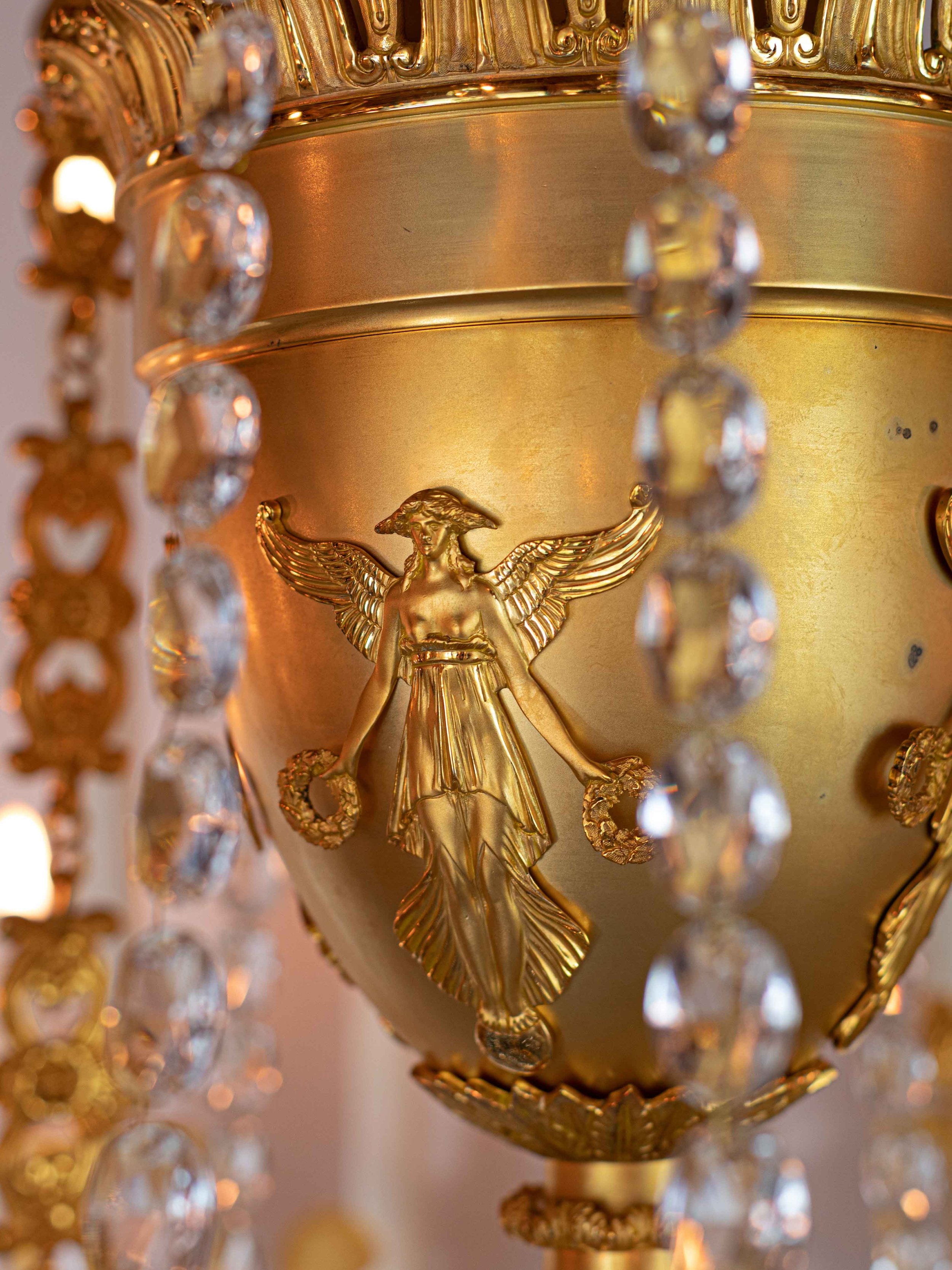Important Empire Chandelier with Antique Decor 9.jpg