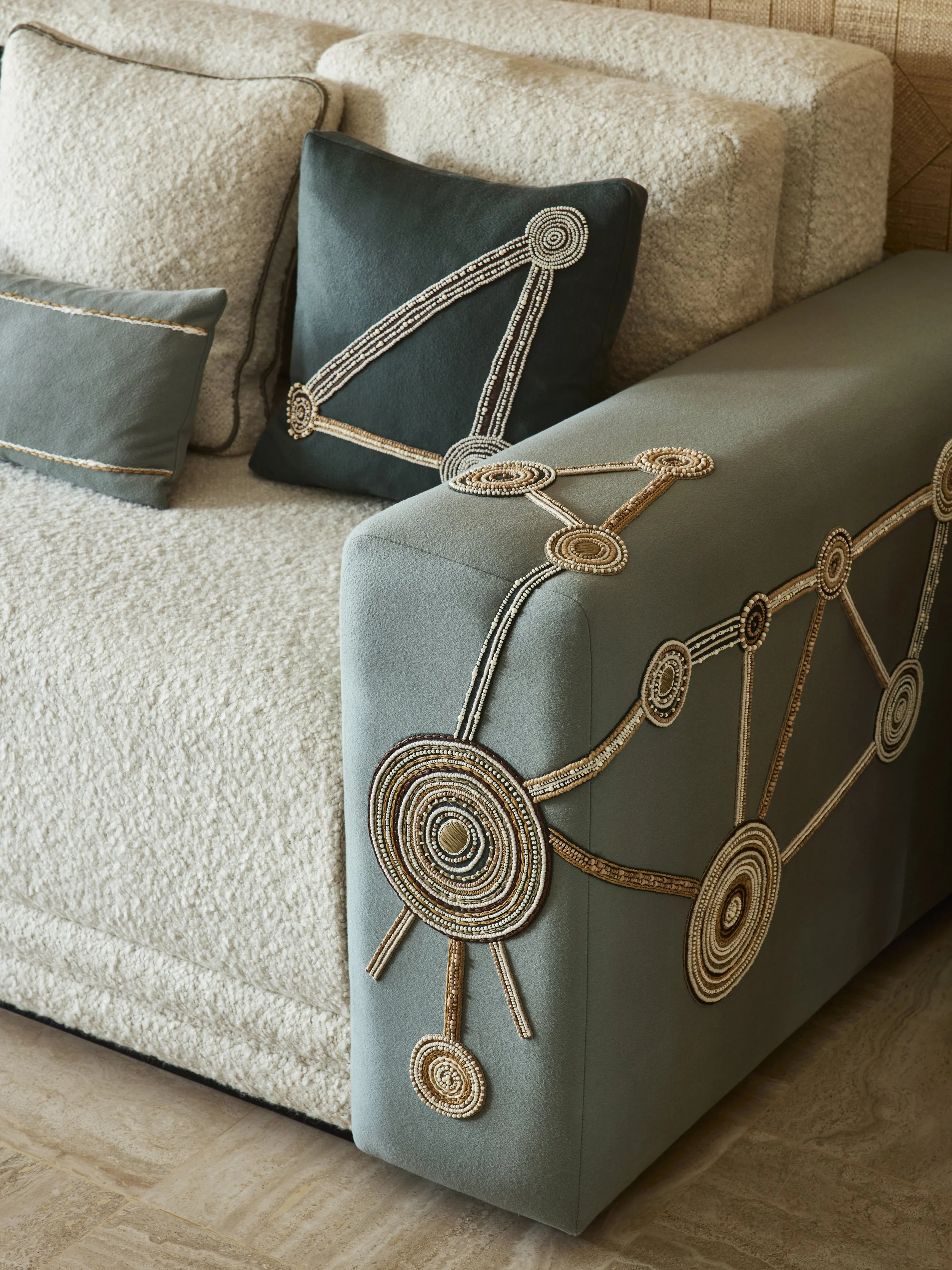 STEPHANIE COUTAS | Kate embroidered sofa