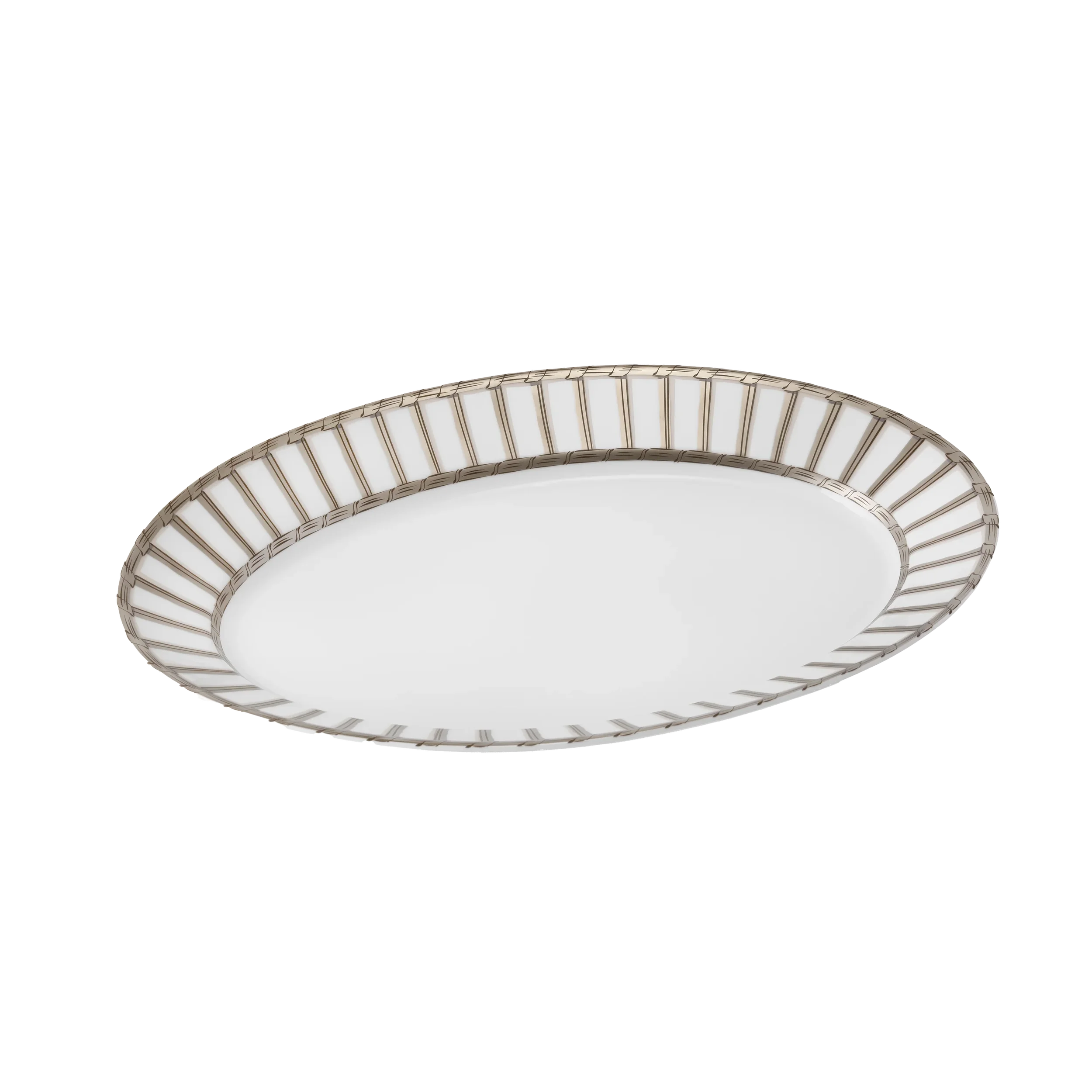 PINTO | Vannerie Platinum | Oval Plate