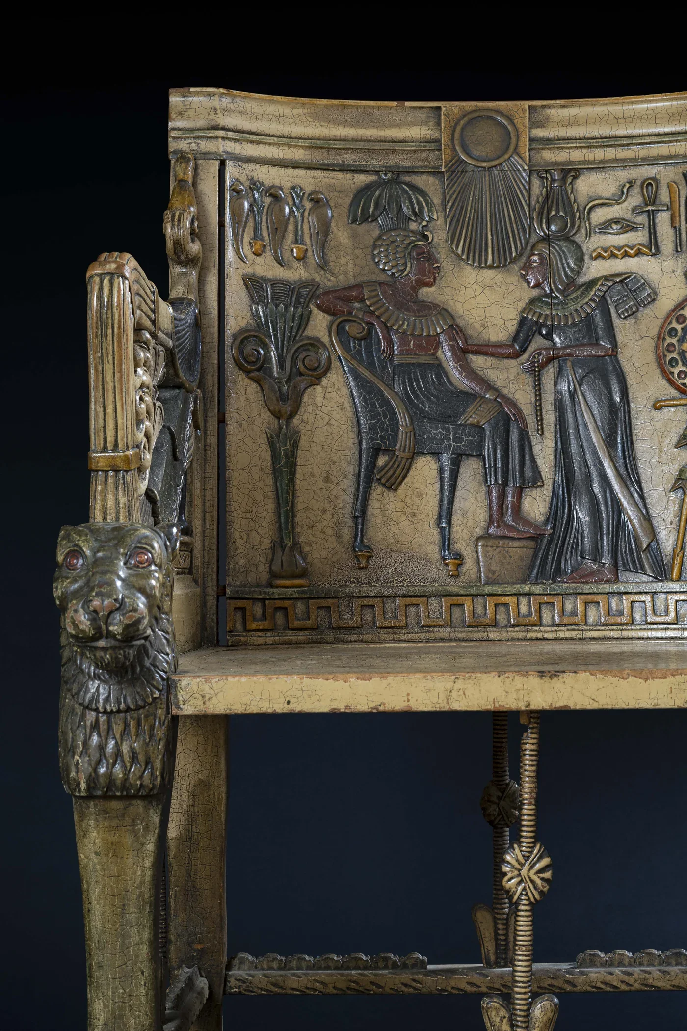Italian, Pair of "Tutankhamun Throne" Armchairs 12.webp