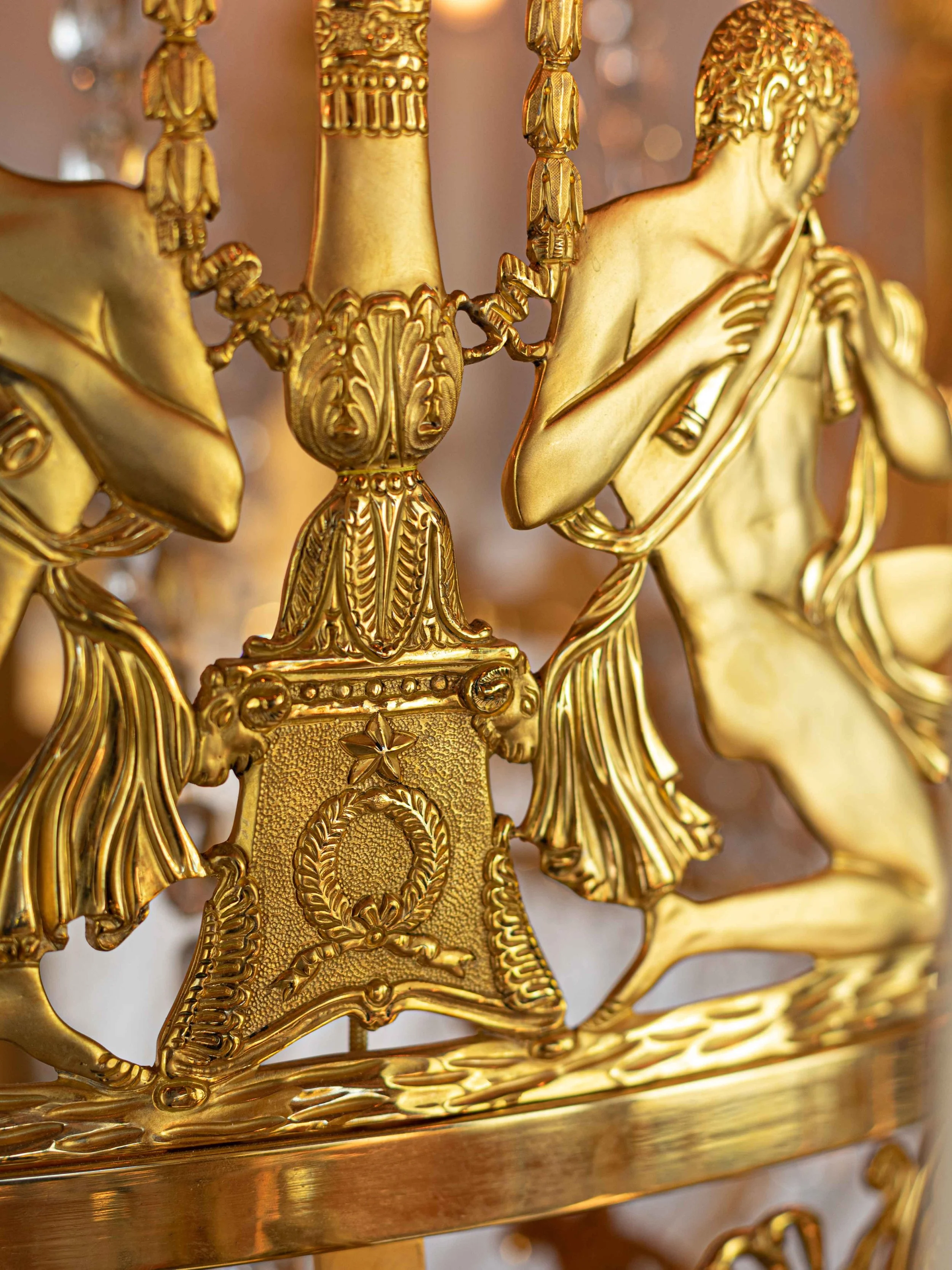 Important Empire Chandelier with Antique Decor 8.jpg