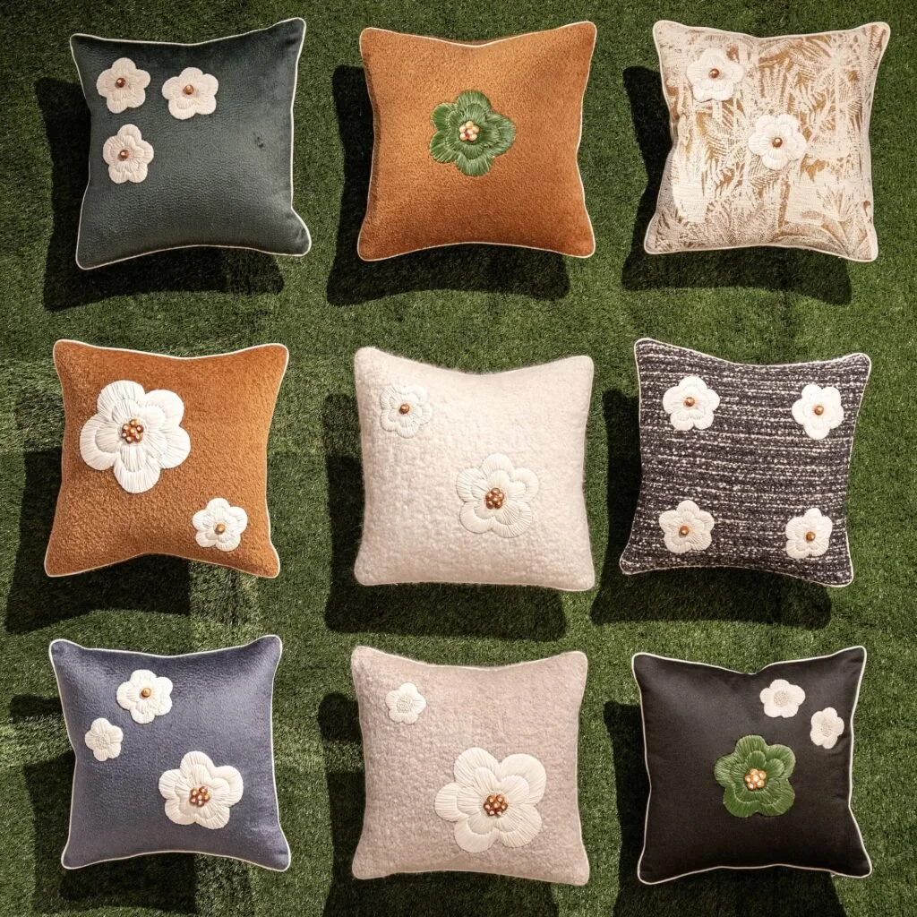 STEPHANIE COUTAS | Jardin D'Eden | Decorative Cushions | Wool Blend