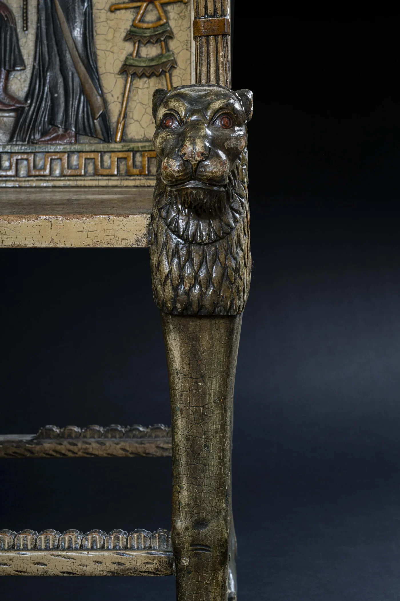 Italian, Pair of "Tutankhamun Throne" Armchairs 9.webp