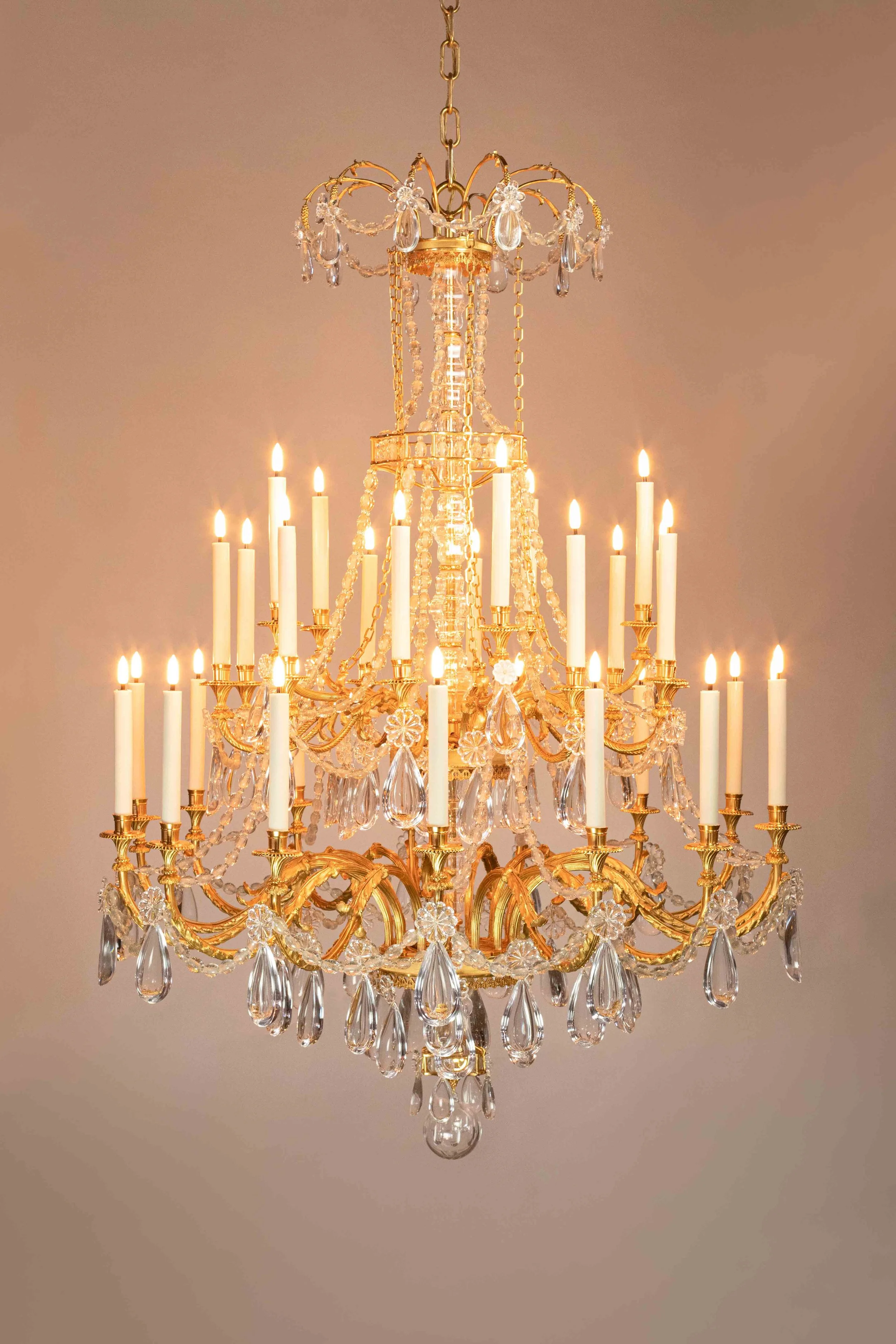 Chandelier in the 18th century style with Crystal Drops .jpg