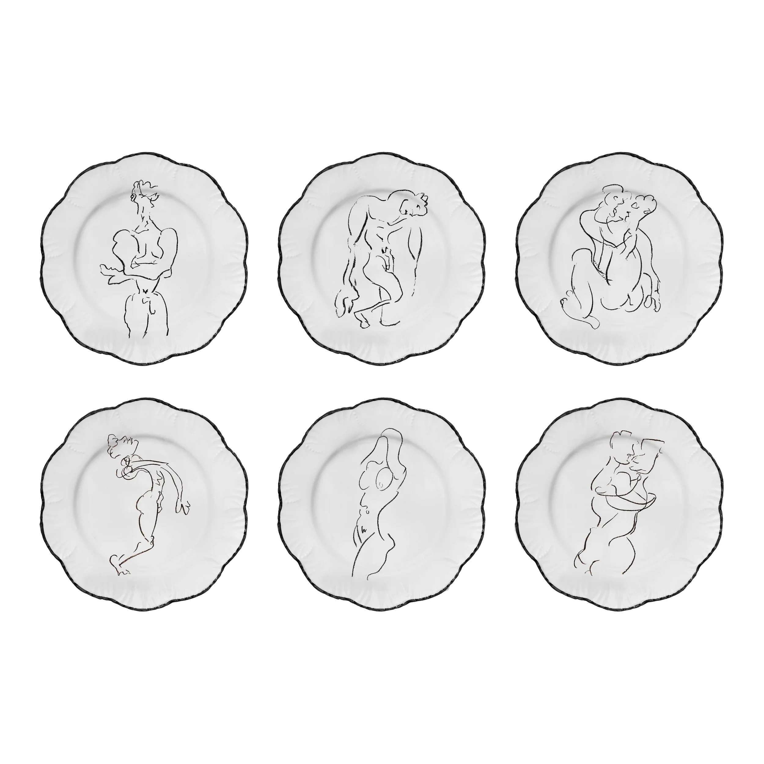 PINTO X Augusta | Set of 6 Dinner Plates