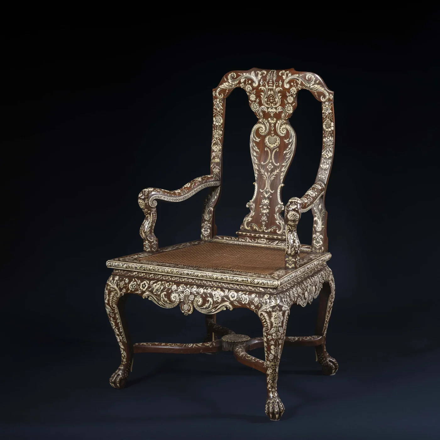 Anglo-Indian, Vizagapatam, Spectacular and Rare Armchair 2.webp