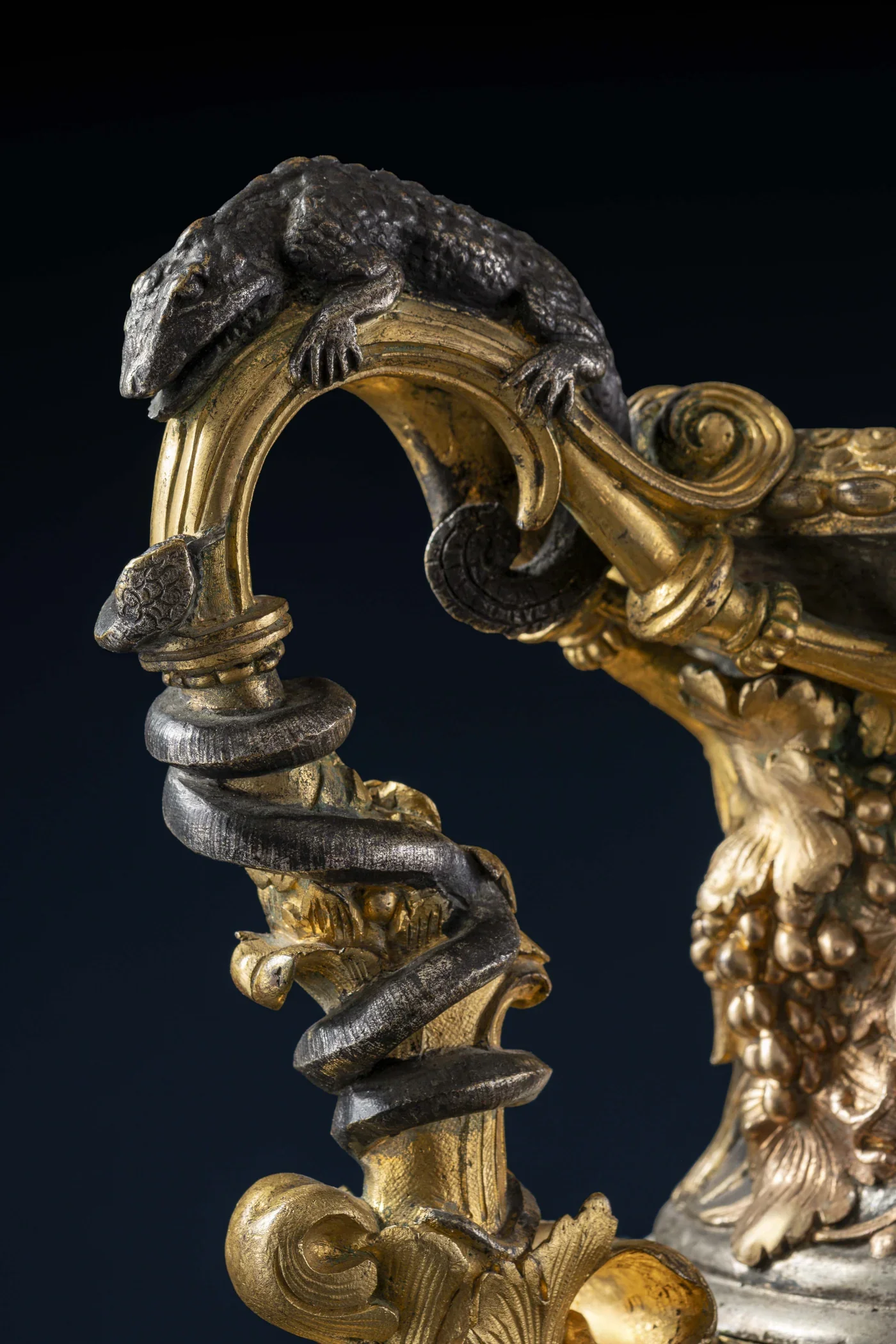 French, Napoleon III Period, attributed to Louis-Constant Sévin (1821-1888), Vase with Crocodiles and Serpents 5.webp