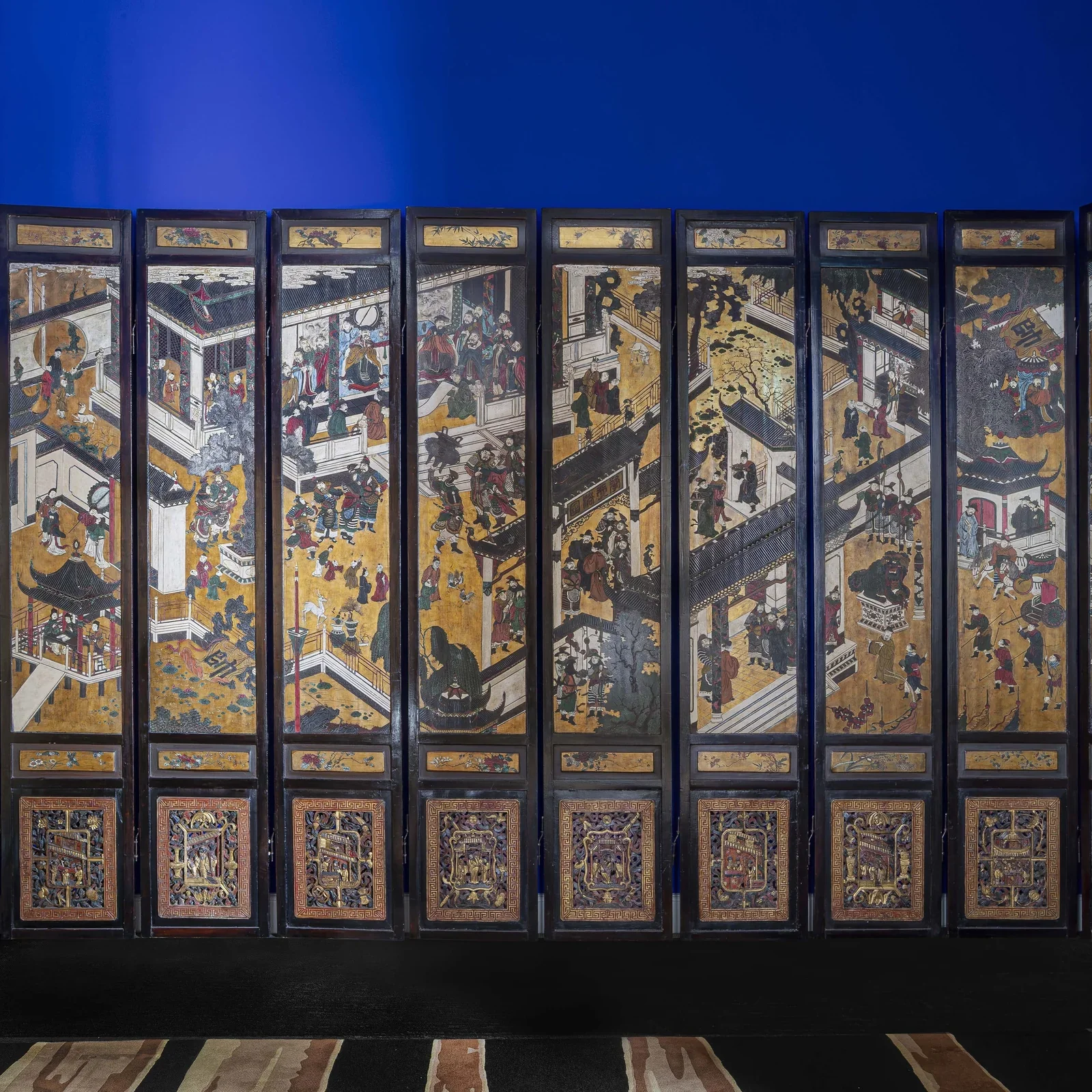 China, Qing Dynasty, Exceptional Twelve-Panel Coromandel Screen.webp