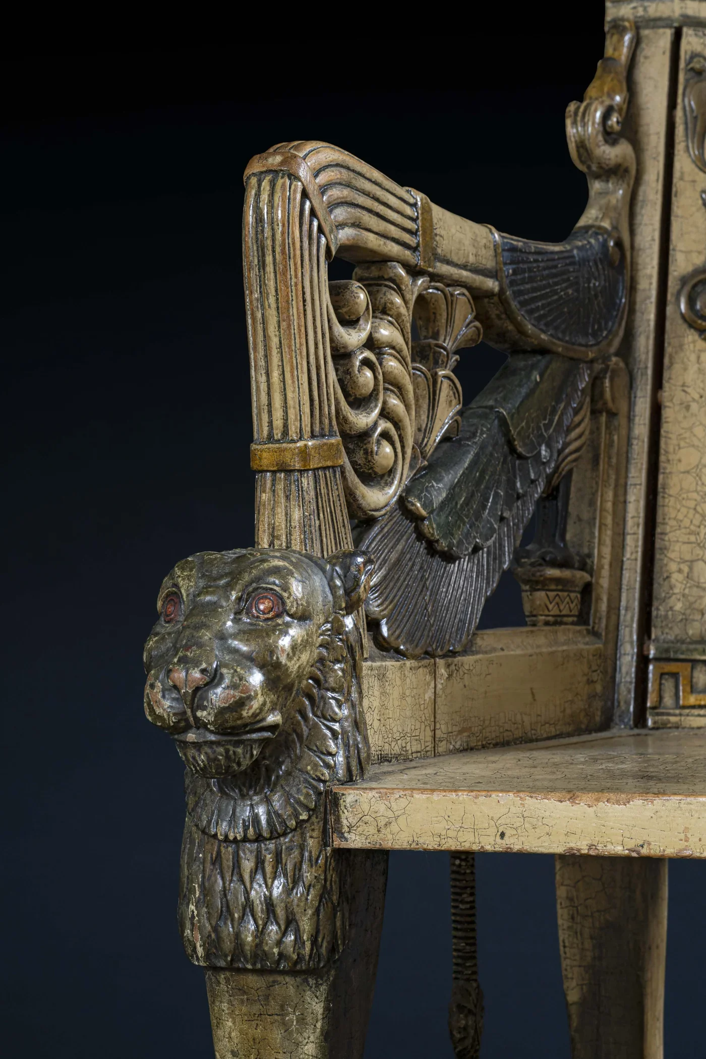 Italian, Pair of "Tutankhamun Throne" Armchairs 8.webp