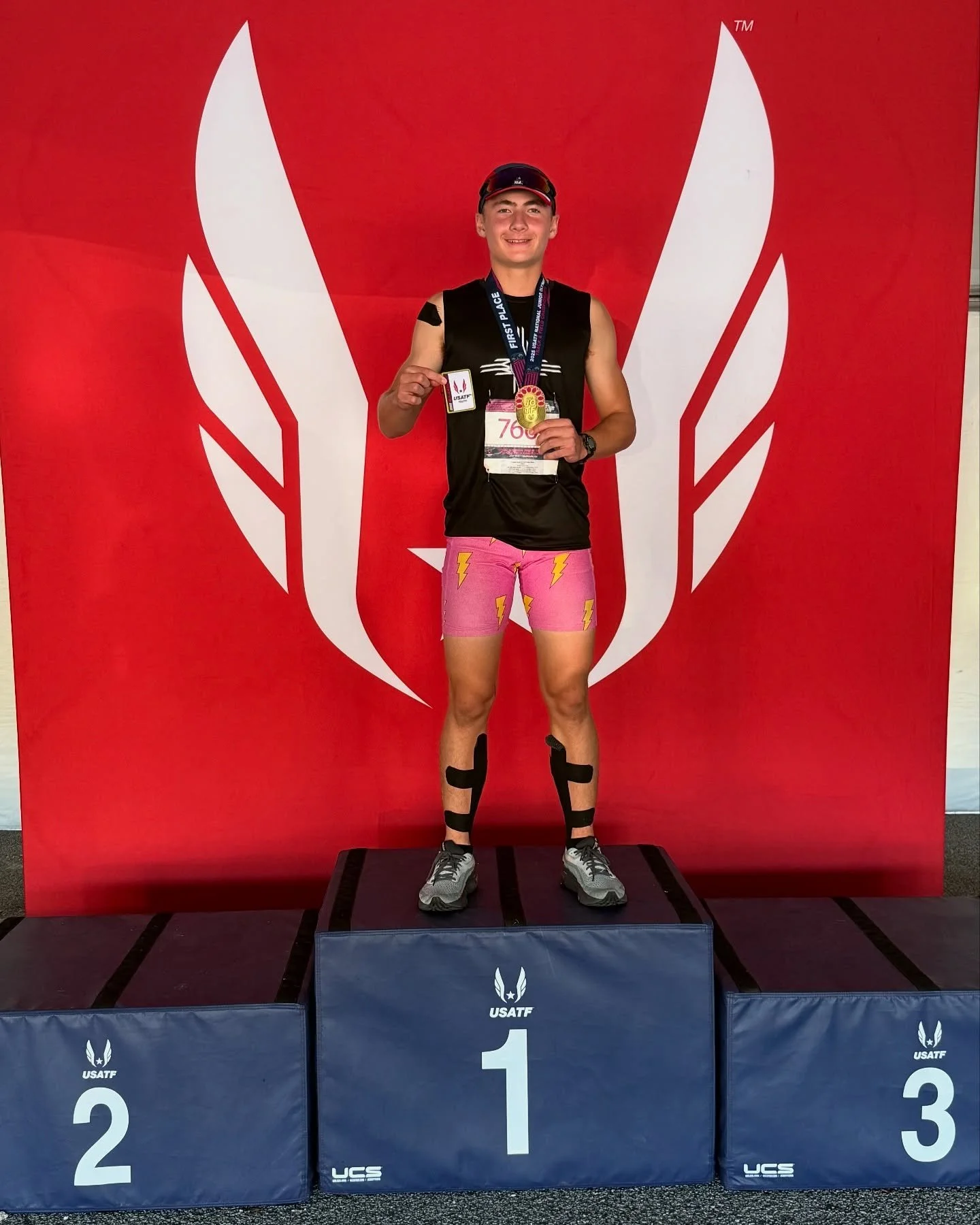 So proud of Miles Vroman for his hard work and persistence.  Please wish him a big congratulations for achieving National Champion and 3 time All American for the 2025 USATF Junior Olympic Championships. 

1st in Pentathlon with a PB in overall point