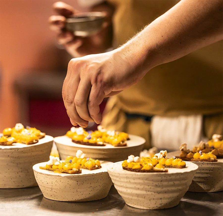 Les amuses bouches du restaurant le bourgeon