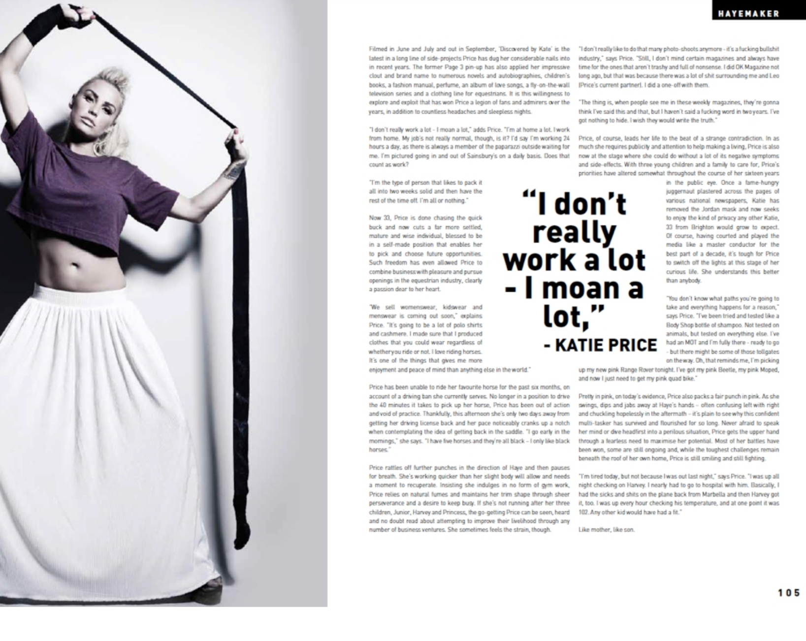 Hayemaker Magazine: Art Direction, Styling and Interview