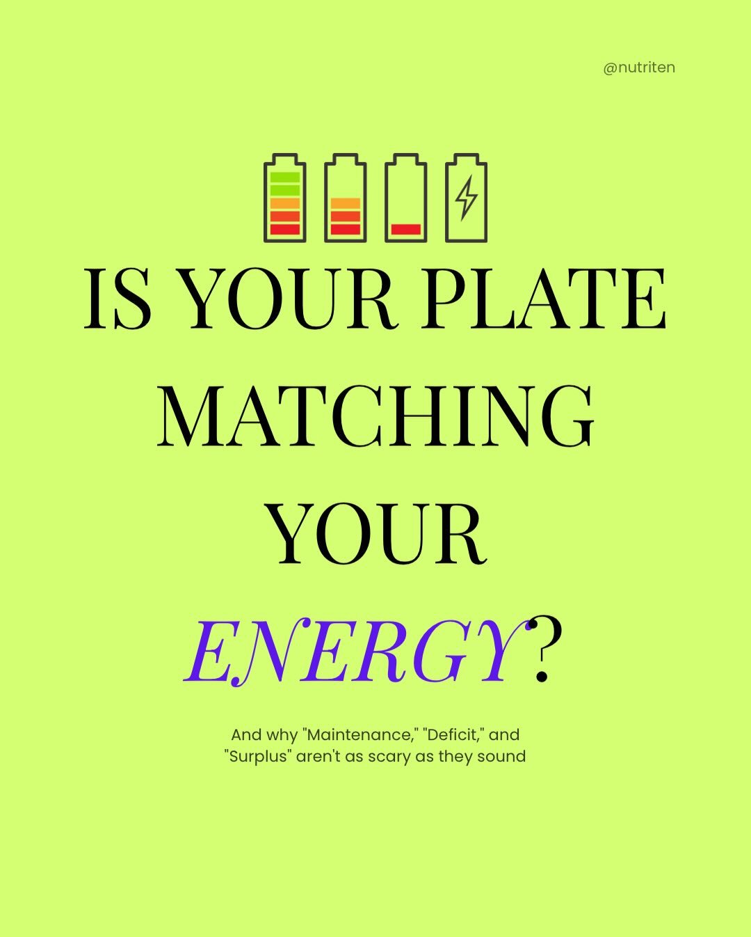 👇 Comment &ldquo;PLATE&rdquo; and I&rsquo;ll send my Free Holistic Plate Method guide straight to your DMs!

Your body isn&rsquo;t a calculator; it&rsquo;s a battery. 🔋
