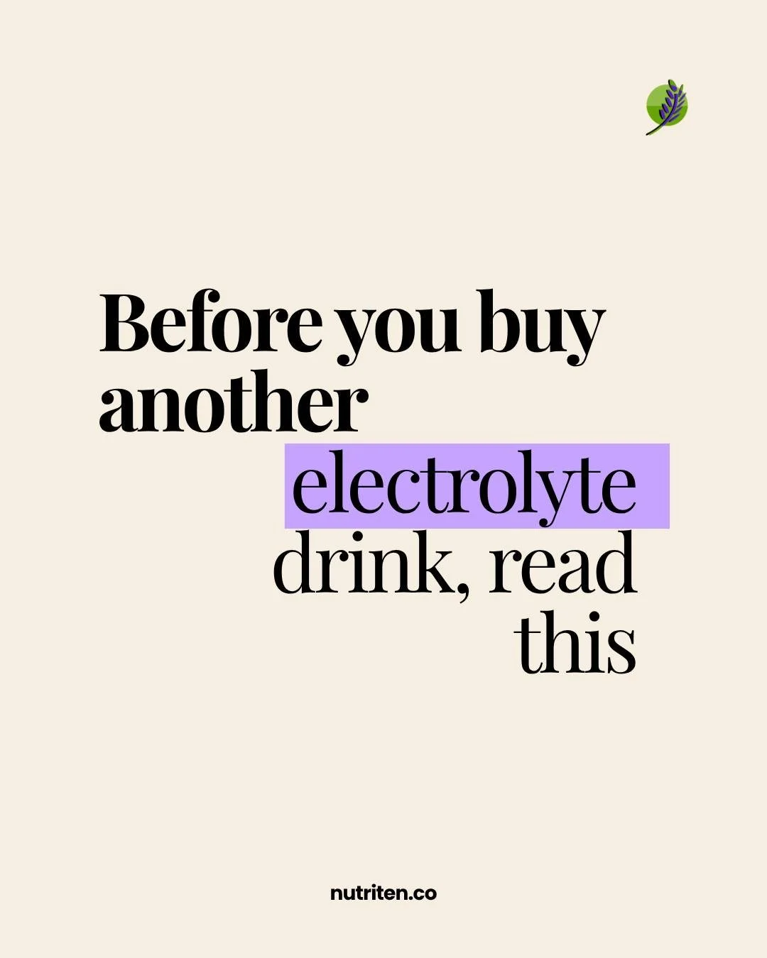 Electrolytes are spoken about like they&rsquo;re something you only need after a hard workout, but they&rsquo;re really just part of how your body manages fluid, muscles and nerves day to day.

Most of the time, you can get what you need from normal 
