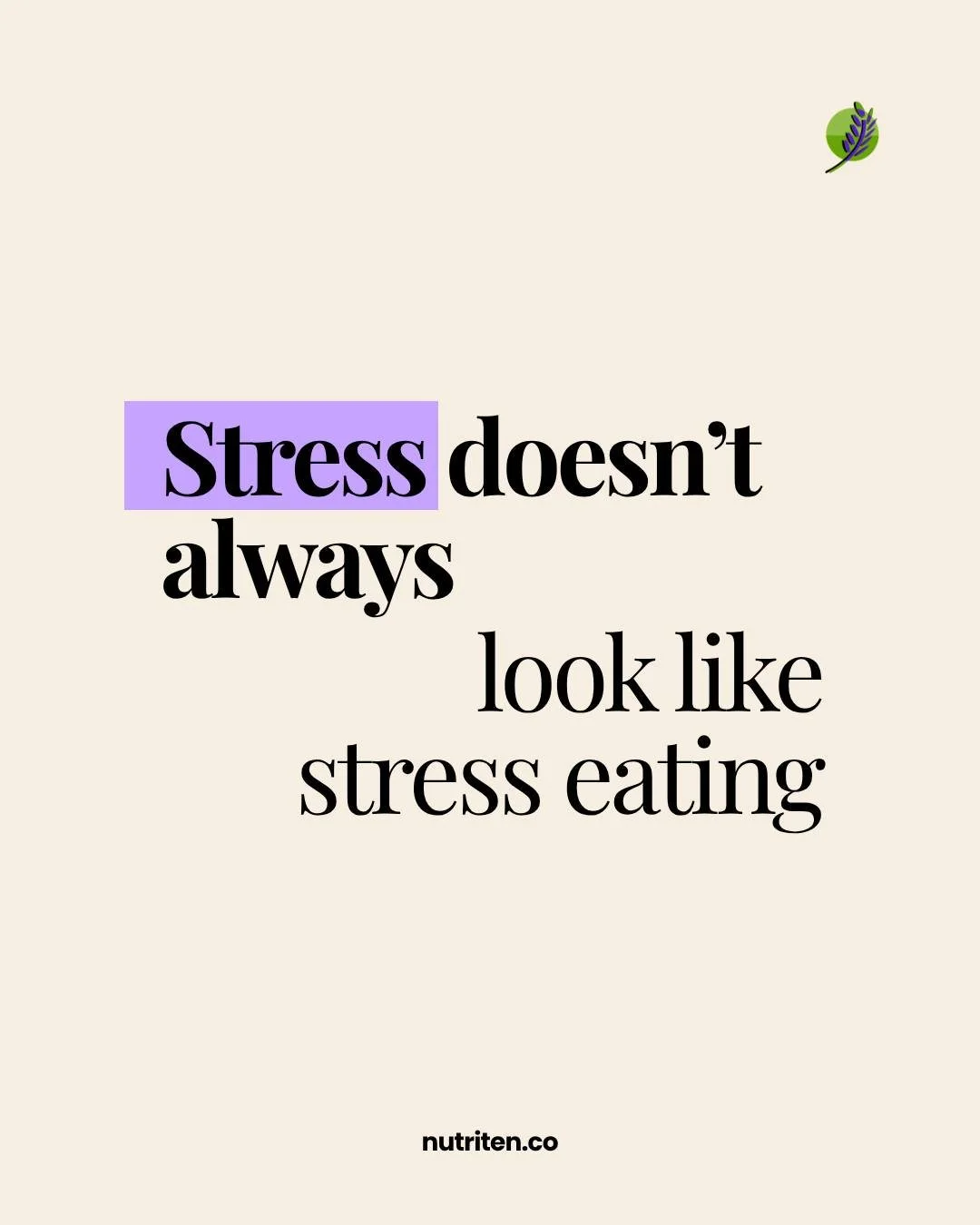 Stress can change how you eat in several ways. You might notice changes in your appetite, your usual meal times, your energy to cook, or how often you reach for whatever feels easiest.

That&rsquo;s why nutrition and stress management can&rsquo;t rea