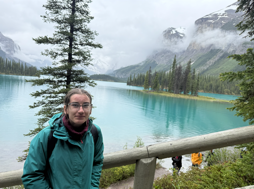Lexi in front of lake