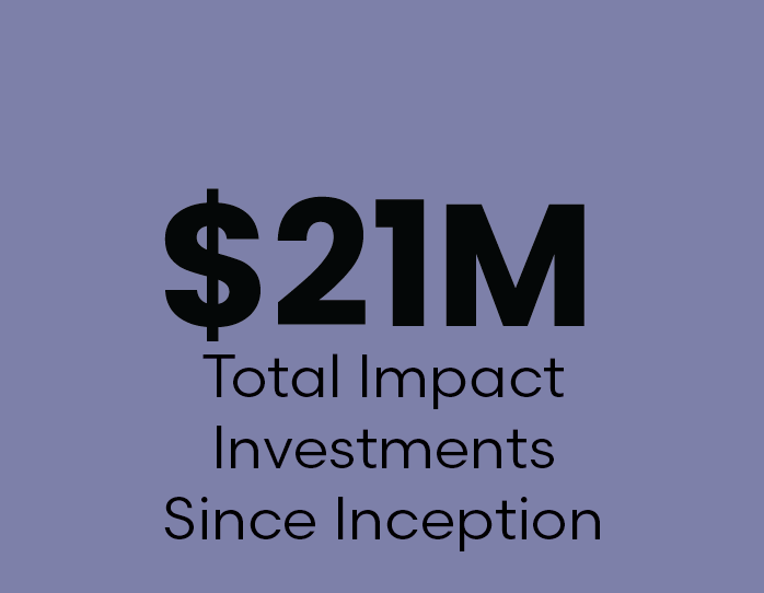 $21M Total Impact Investments Since Inception