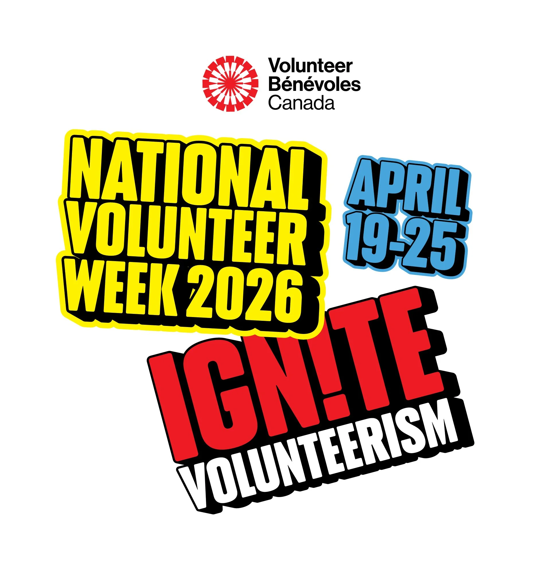 Graphic that says National Volunteer Week 2026, Ignite Volunteerism, April 19-25