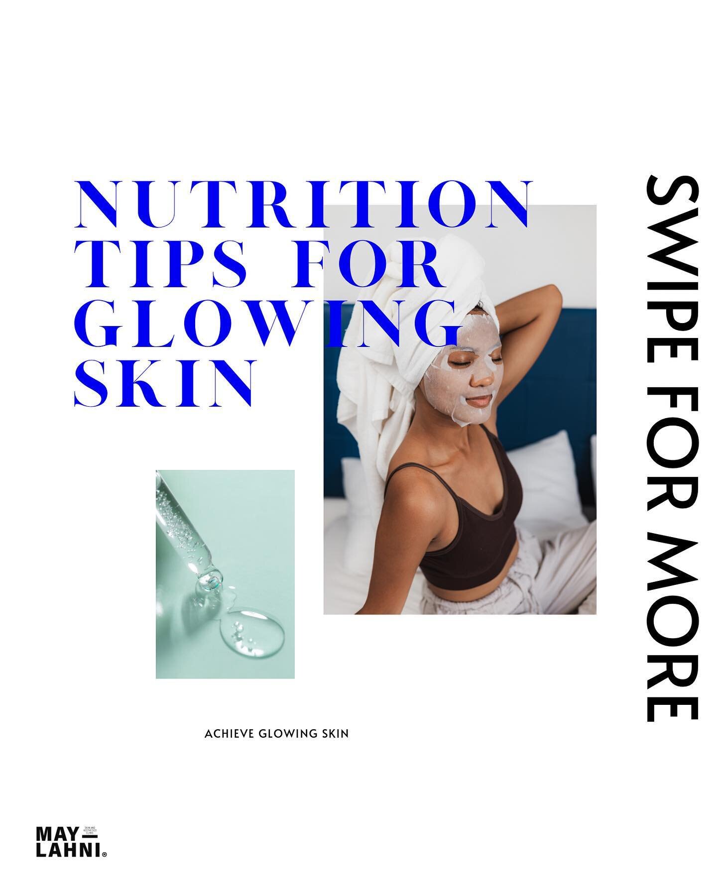 If you want to achieve glowing, healthy-looking skin, it's important to pay attention to your diet. The foods you eat can have a significant impact on the health of your skin. Here are some nutrition tips for glowing skin:

🥒 Eat a variety of fruits