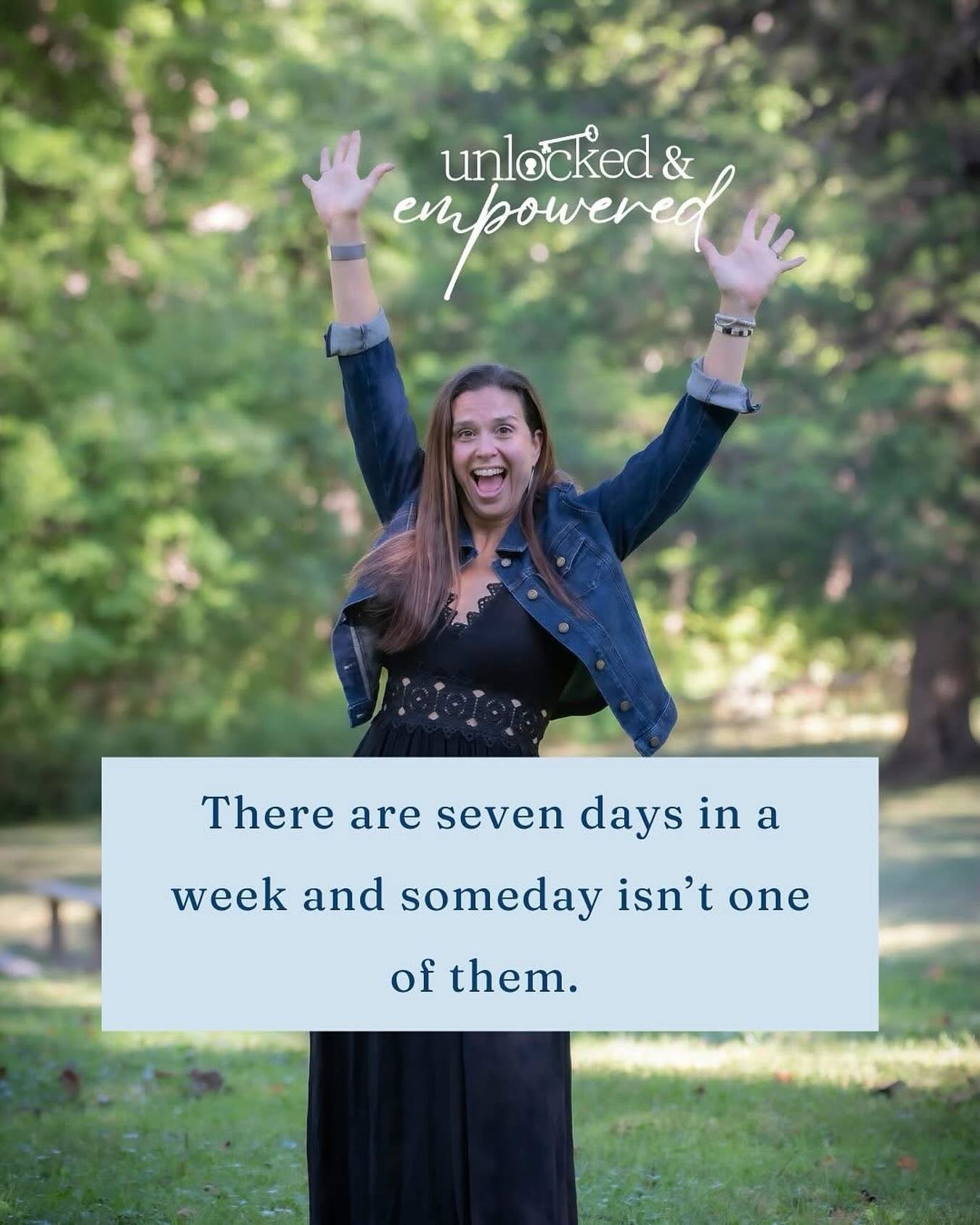 &ldquo;Someday&rdquo; sounds responsible.

Most of the time, it&rsquo;s fear in a cute outfit.

Someday I&rsquo;ll start.
Someday I&rsquo;ll feel ready.
Someday when life slows down.

Here&rsquo;s what I have found in my own life and in the women I&r