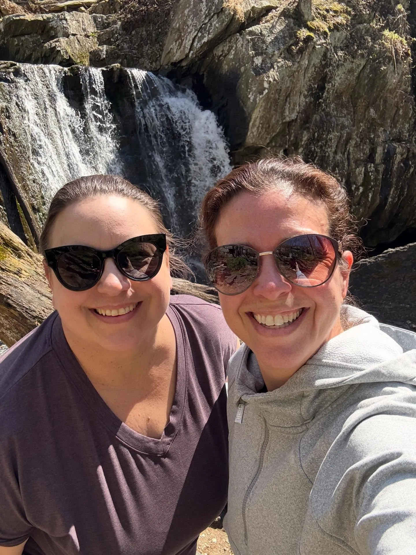 Those rock stairs were wild 😜 

Maybe we did some gymnastics getting up them and across the water over the falls, but we did it. 

There&rsquo;s something so special about having a friend who has known so many versions of you  and you have known of 