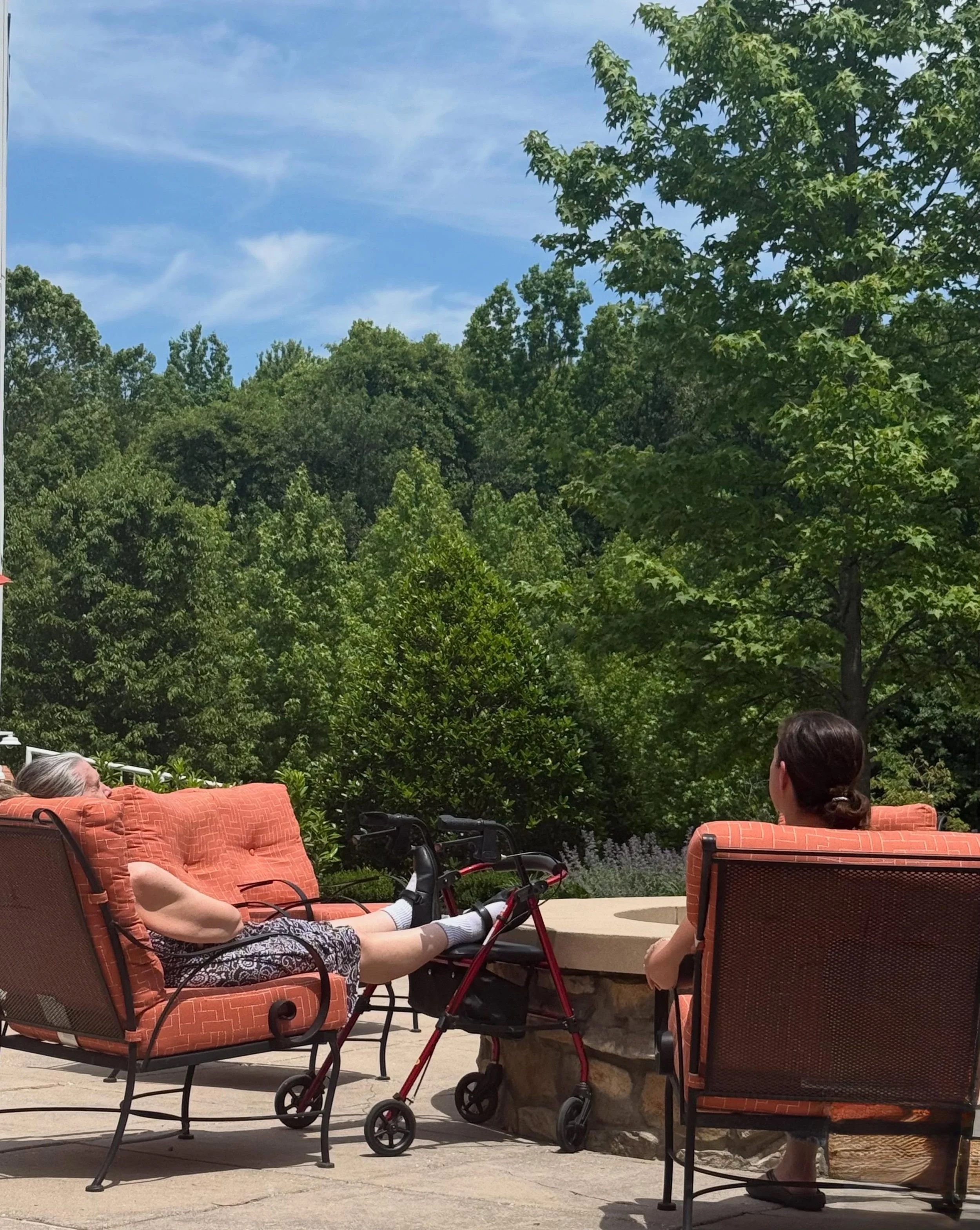 Yesterday, I got to sit outside with my mom and soak up some sunshine.

It may not look like much, but after the last several weeks, it felt like everything.

The past two months have stretched us in ways we never expected. There have been moments of