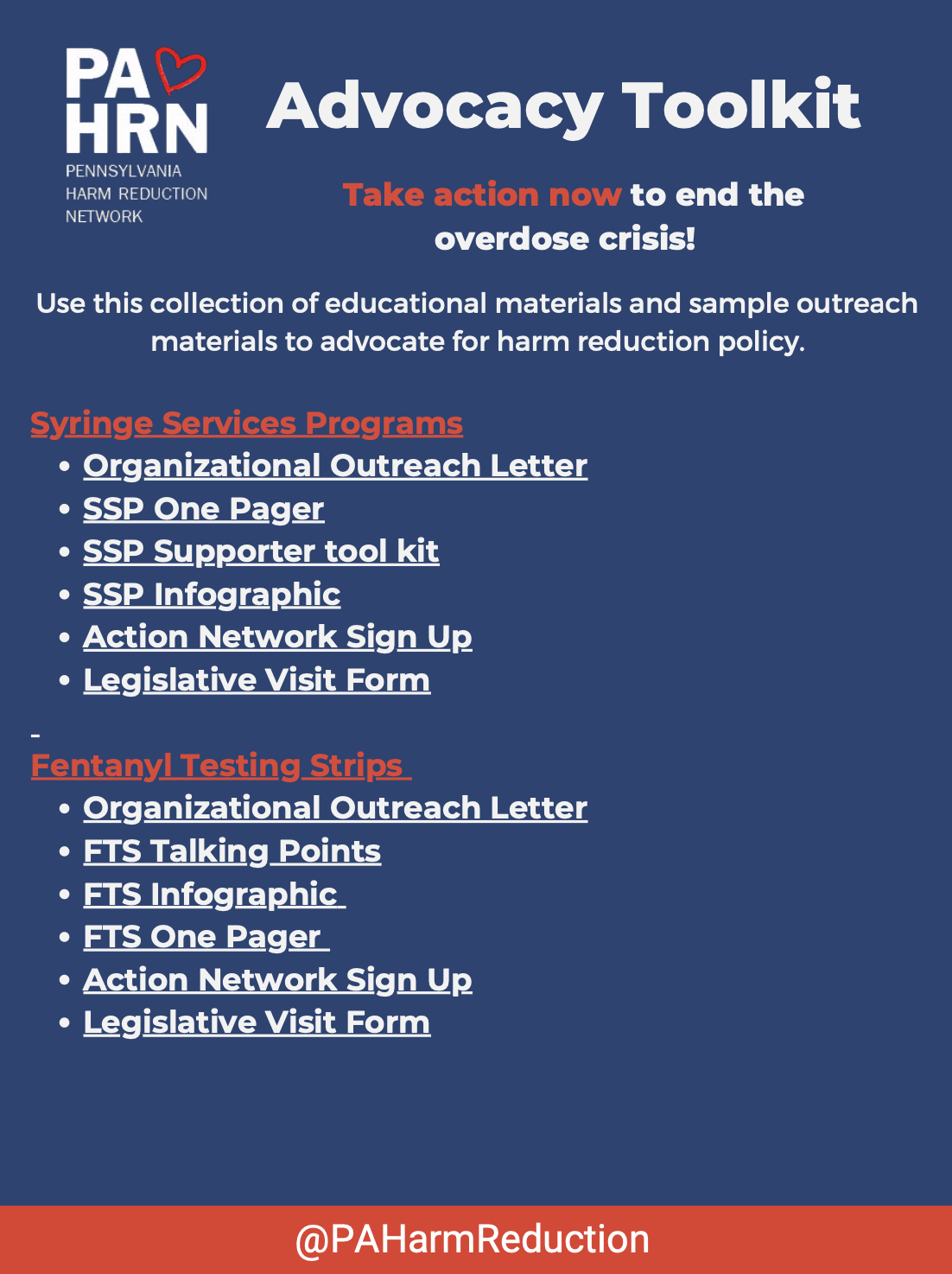 SYRINGE SERVICES PROGRAMS — Pennsylvania Harm Reduction Network