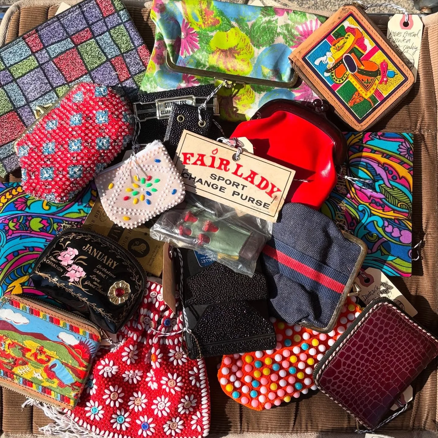 #deadstock #1960s and #1970s bag &amp; wallet bonanza! (With a couple of groovy photo albums included)