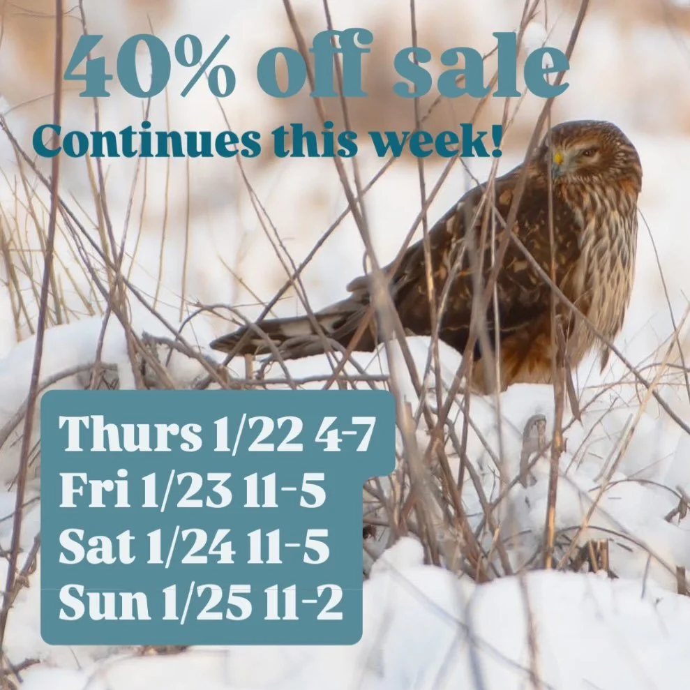 Our sale continues a second week with all tagged/priced items at 40% off!  We will also continue with the $20 each piece clothing sale (see videos for details). Please read our pinned closing post for all details!