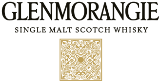 Glenmorangie single malt Scotch whisky bottle label with gold and black design, featuring the brand name prominently at the top.