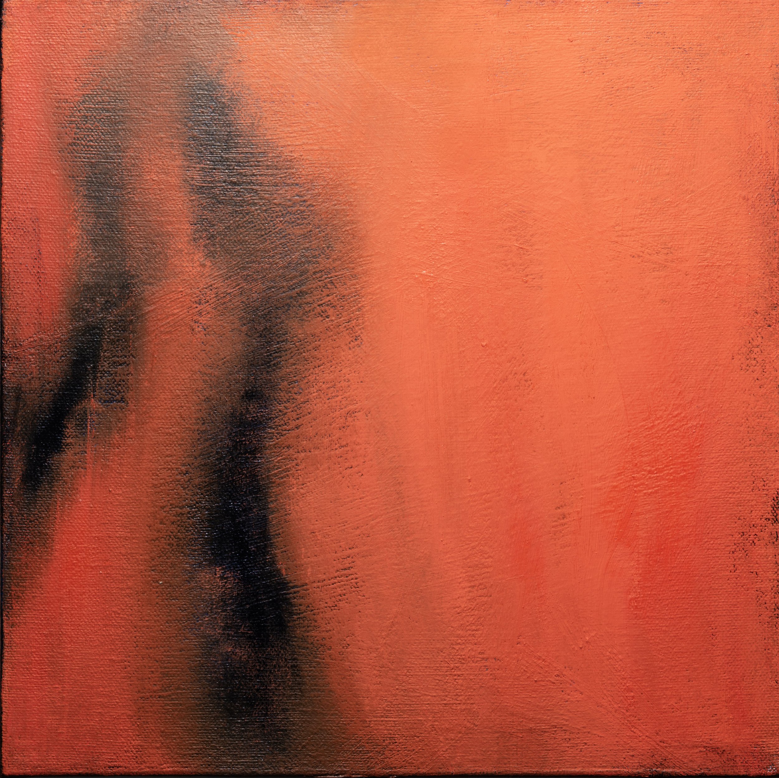 unravelling 5 (2021), oil on canvas, 10 in x 10 in